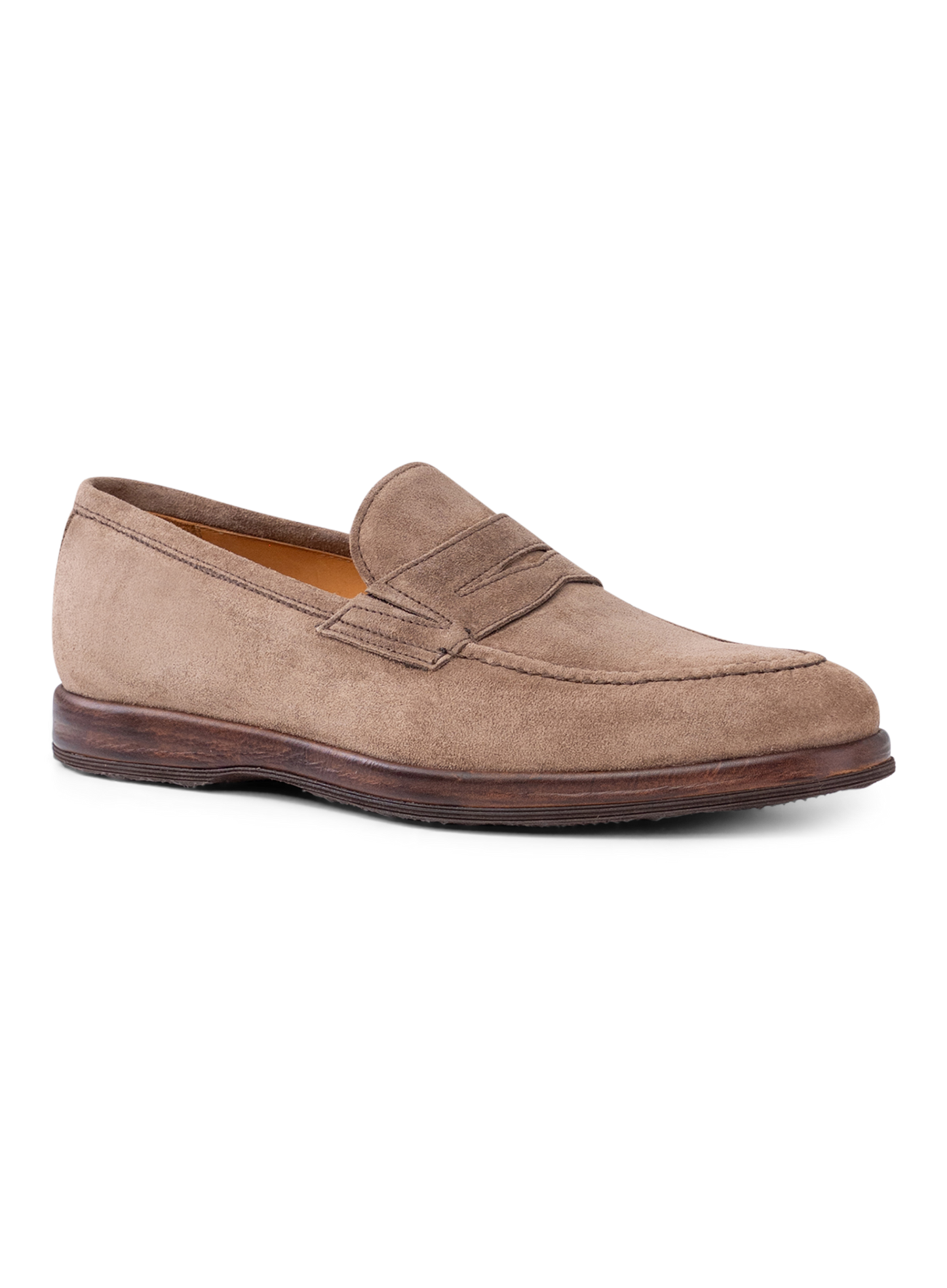 Penny loafers van suède | TAUPE