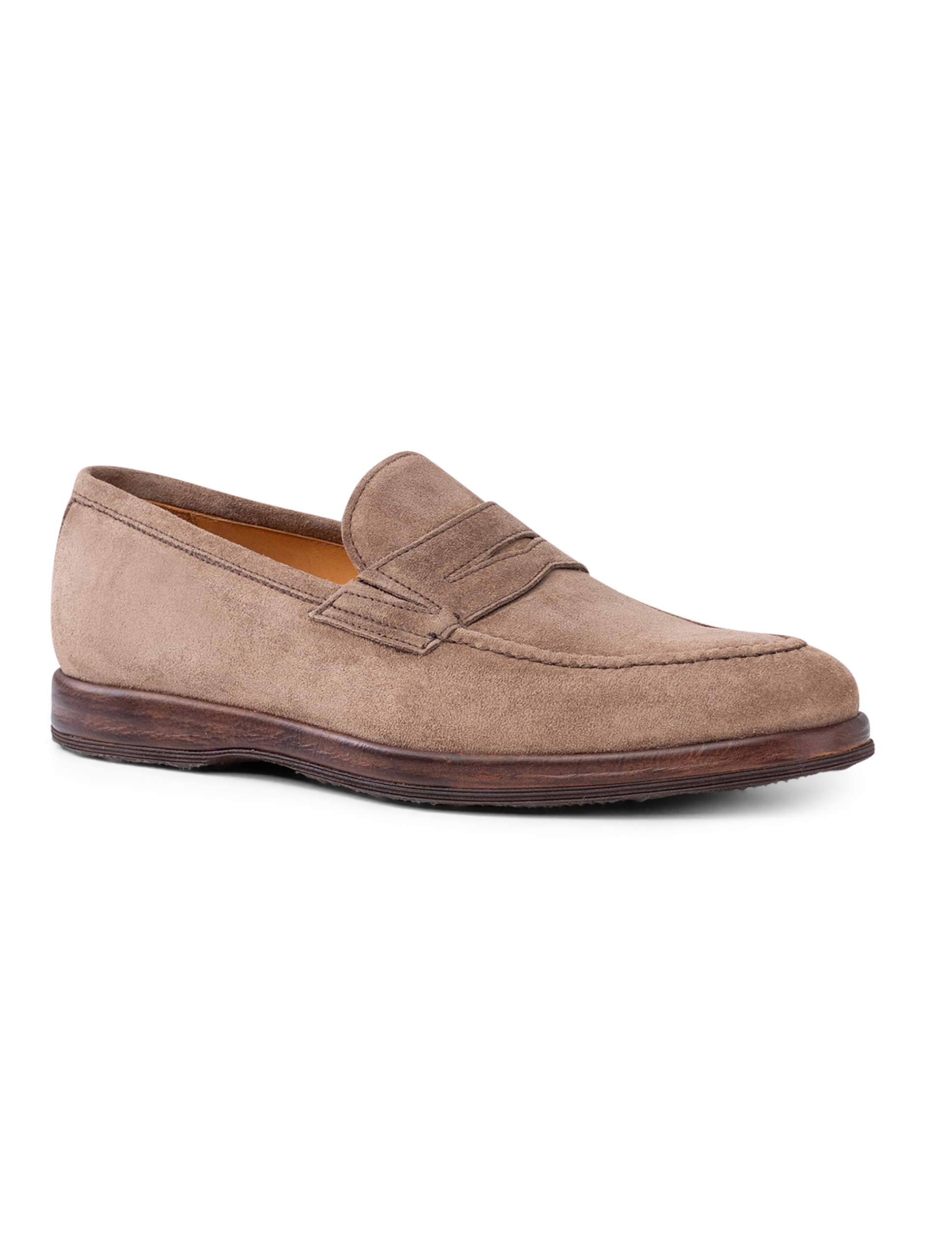 Penny loafers van suède | TAUPE