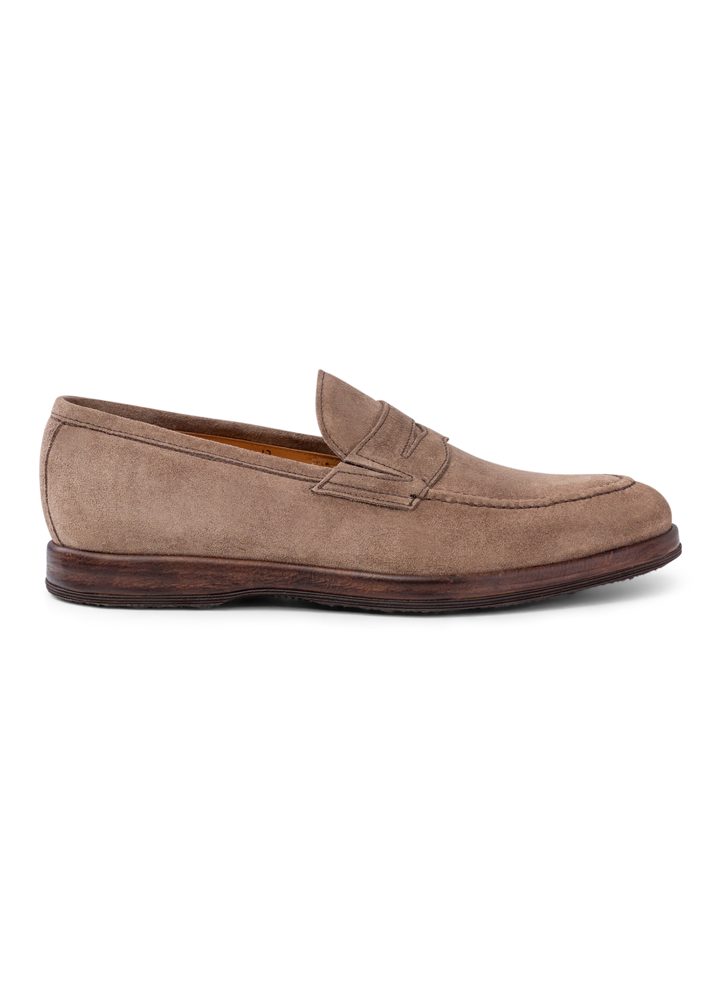 Penny loafers van suède | TAUPE