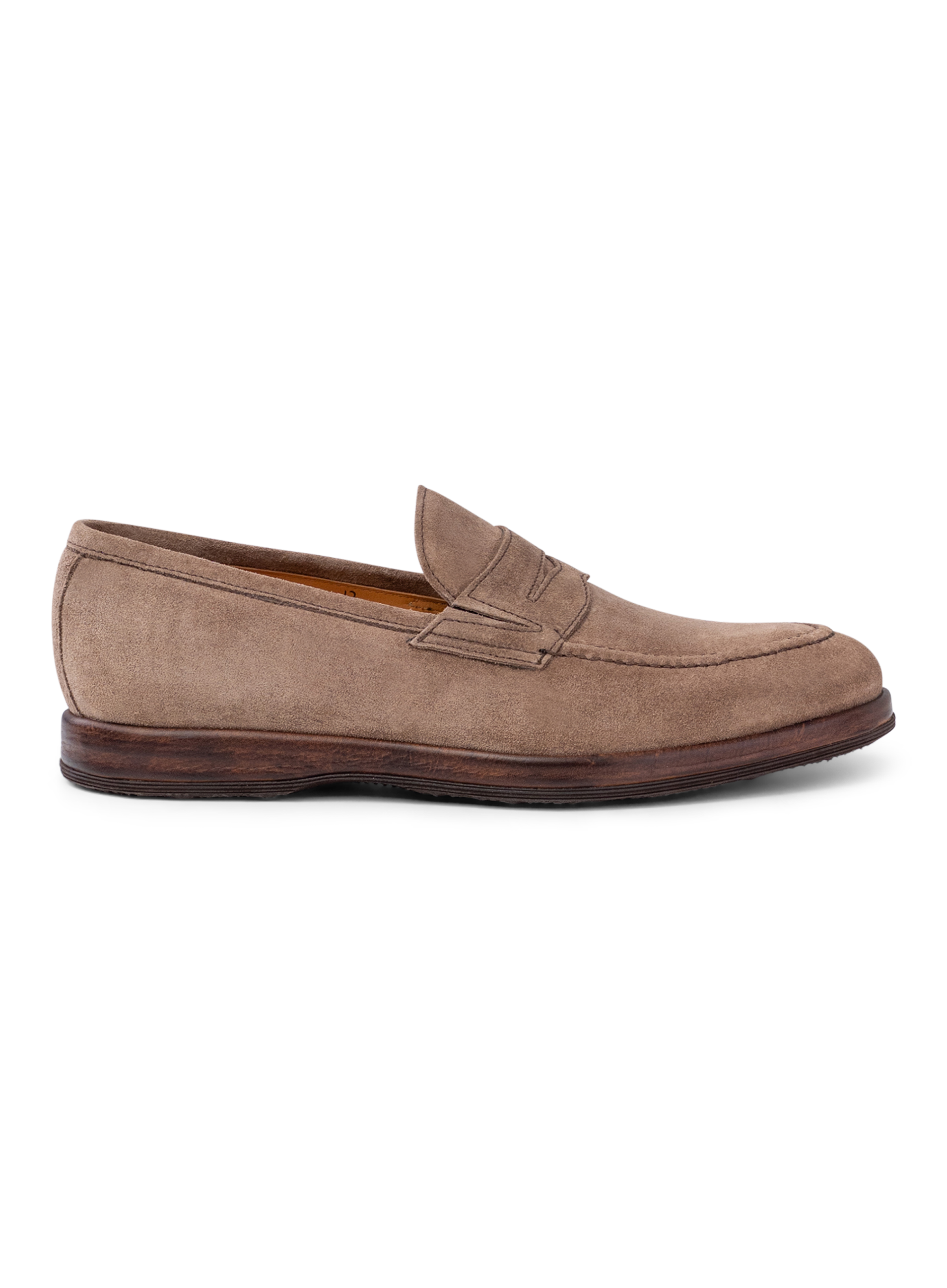 Penny loafers van suède | TAUPE