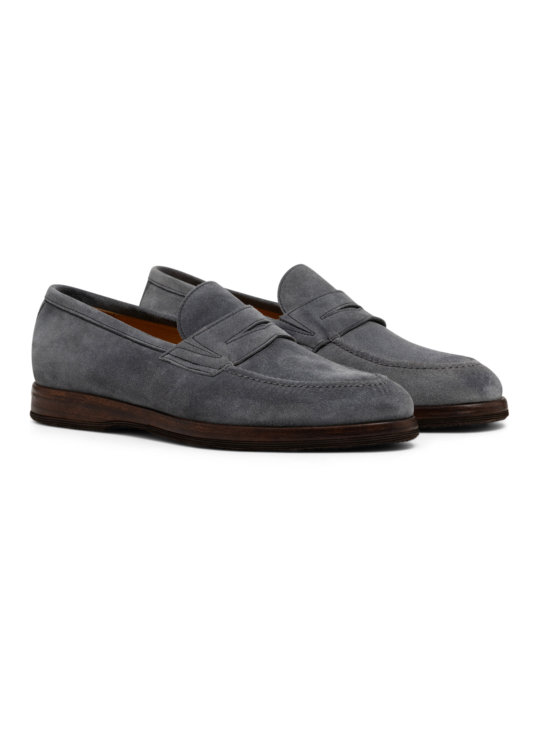 Penny loafers van suède | Blauw