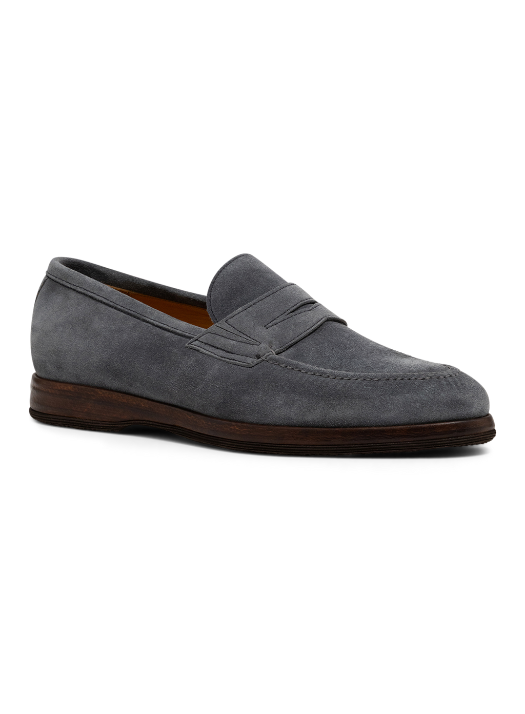 Penny loafers van suède | Blauw