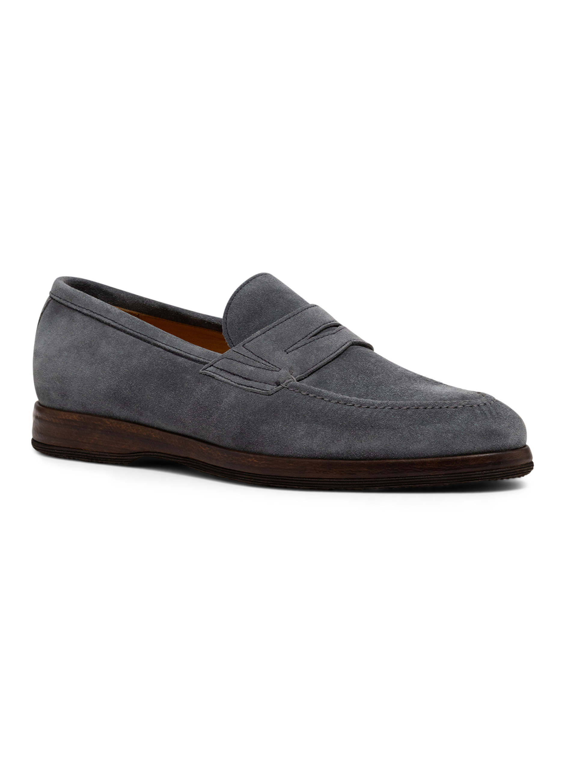 Penny loafers van suède | Blauw