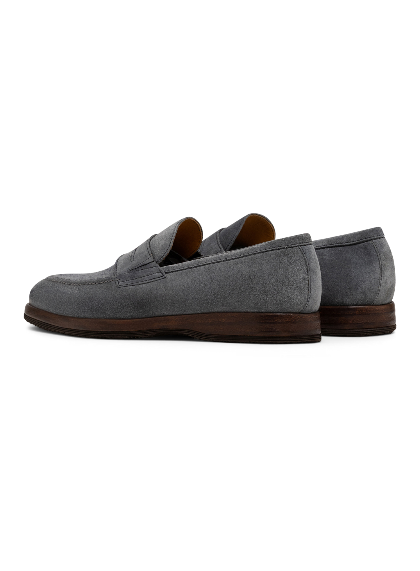 Penny loafers van suède | Blauw