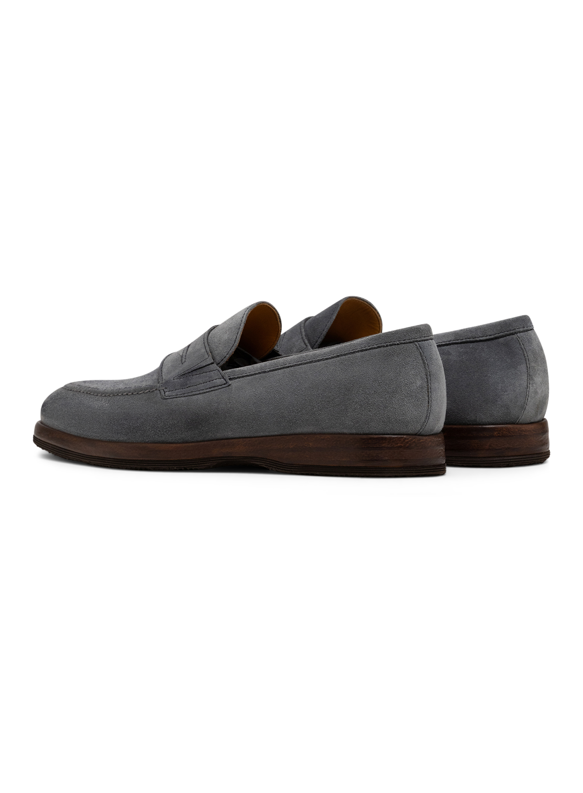 Penny loafers van suède | Blauw