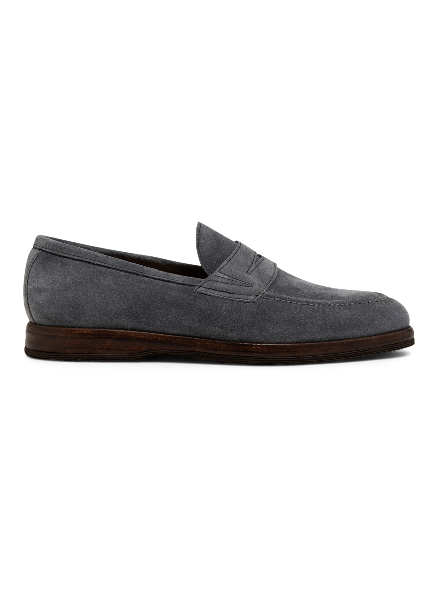 Penny loafers van suède | Blauw