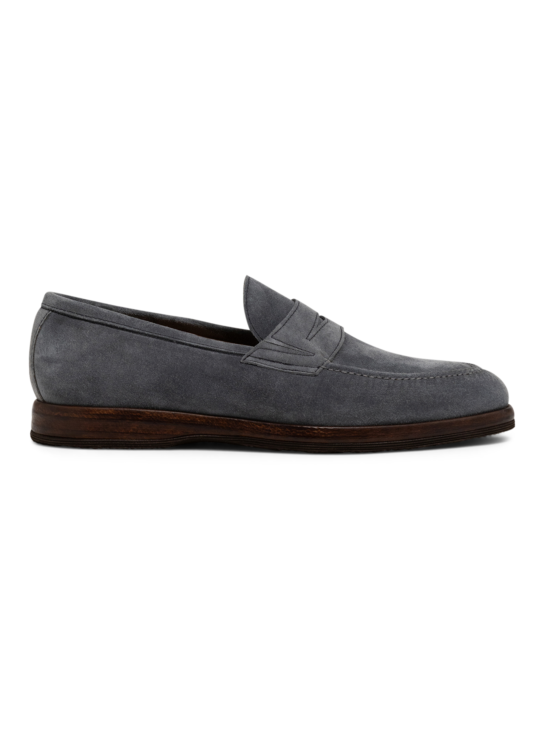Penny loafers van suède | Blauw