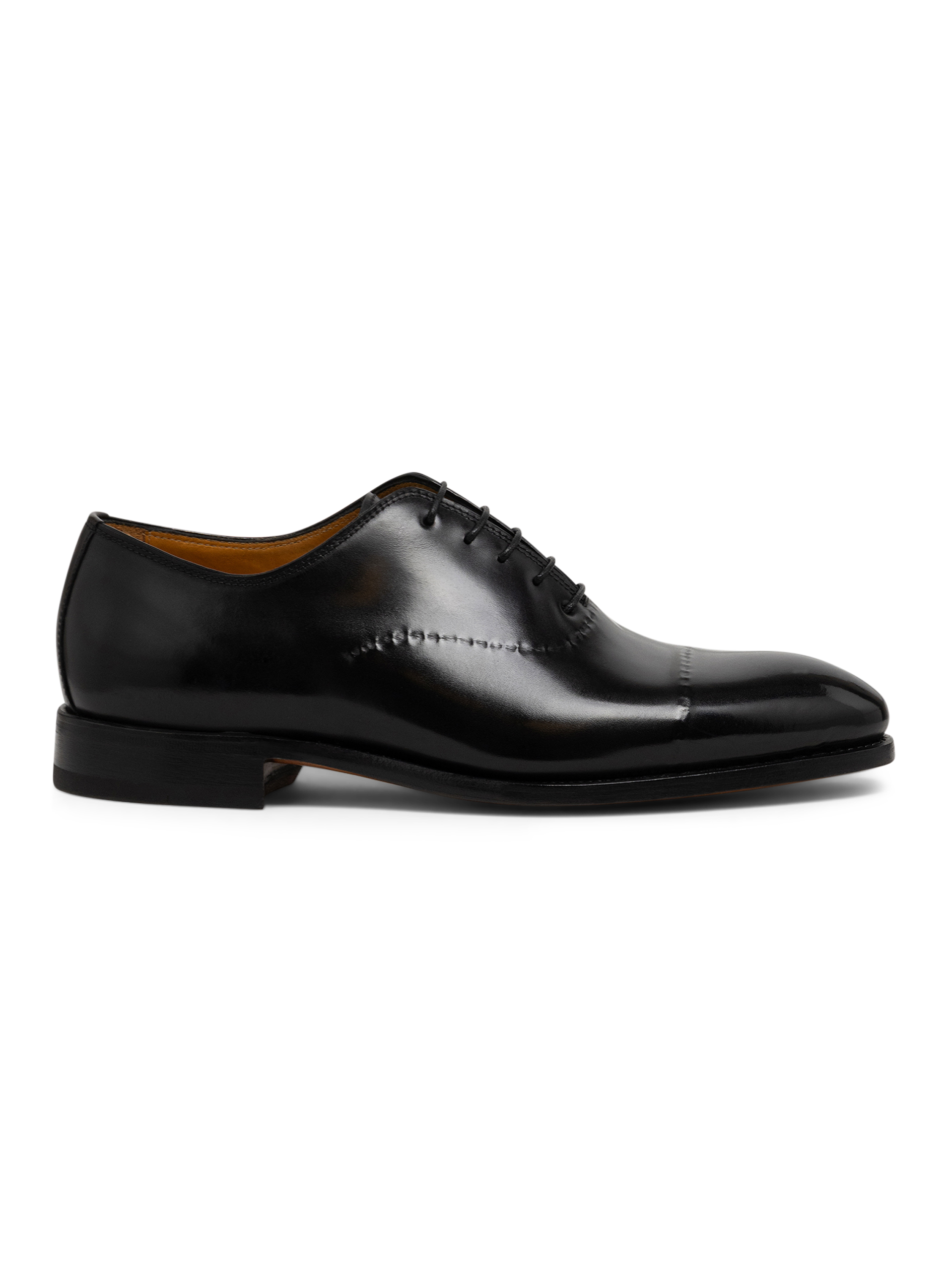 Vittorio leren veterschoenen | Zwart