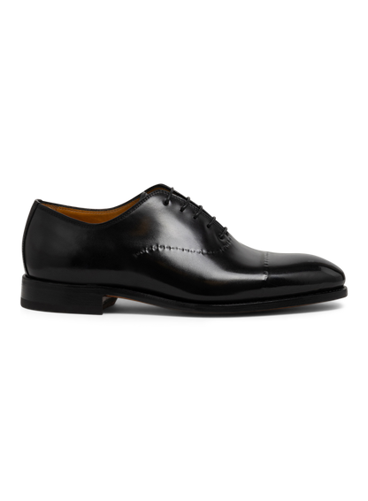 Vittorio leren veterschoenen | Zwart