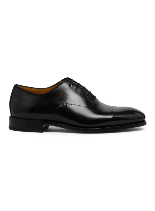 Vittorio leren veterschoenen | Zwart