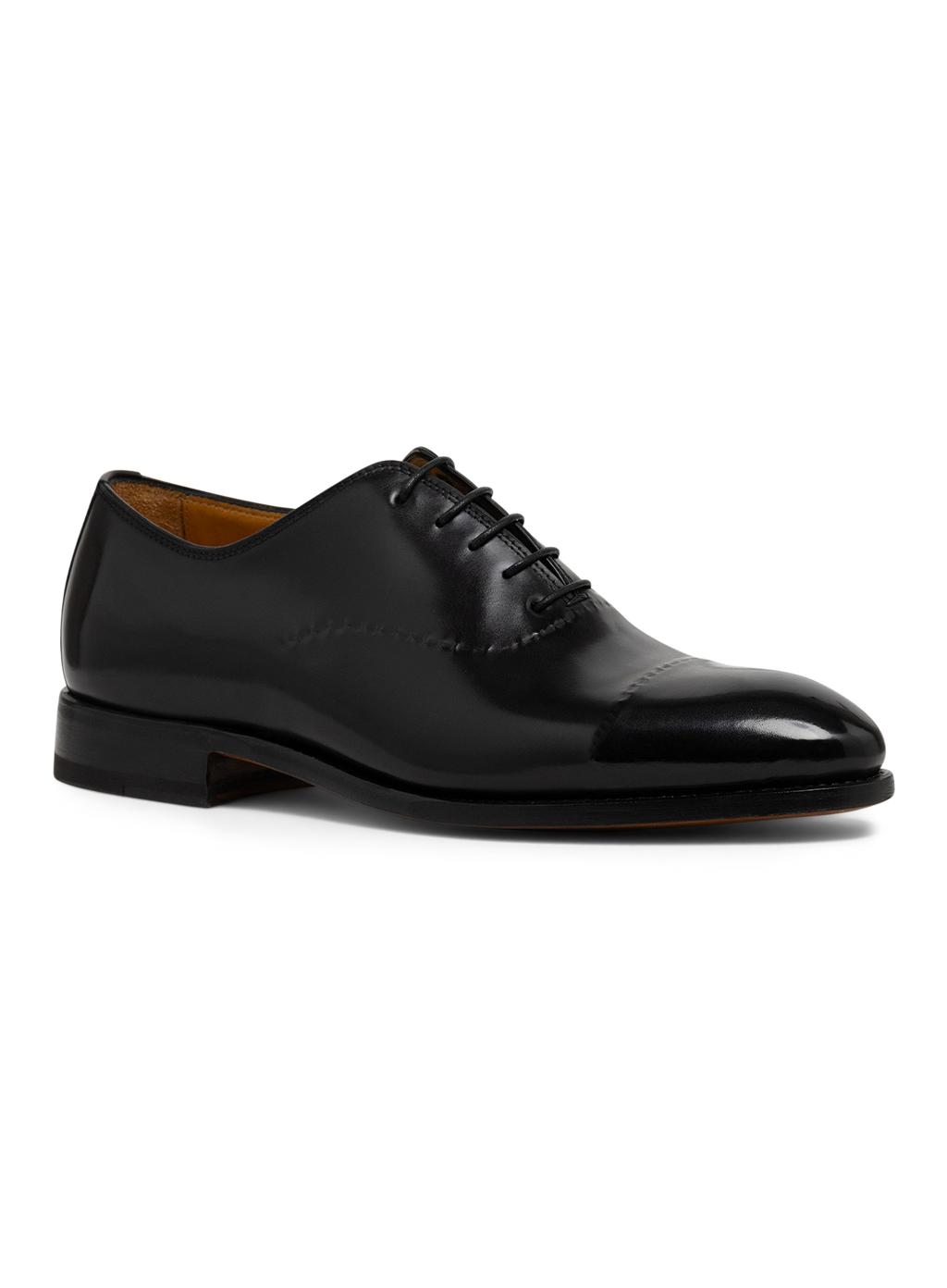 Vittorio leren veterschoenen | Zwart
