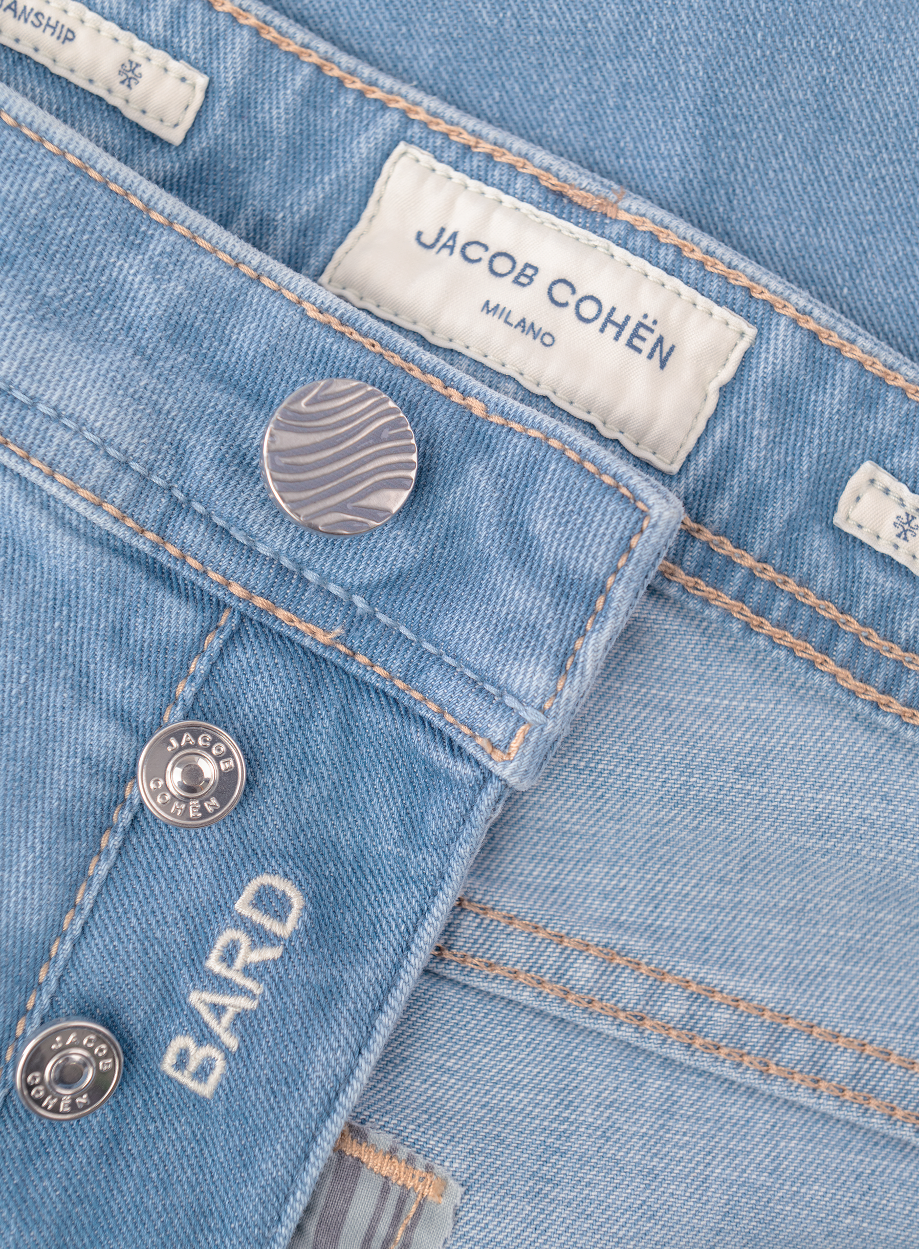 Bard jeans van katoen | FULL_WIDTH | Blauw