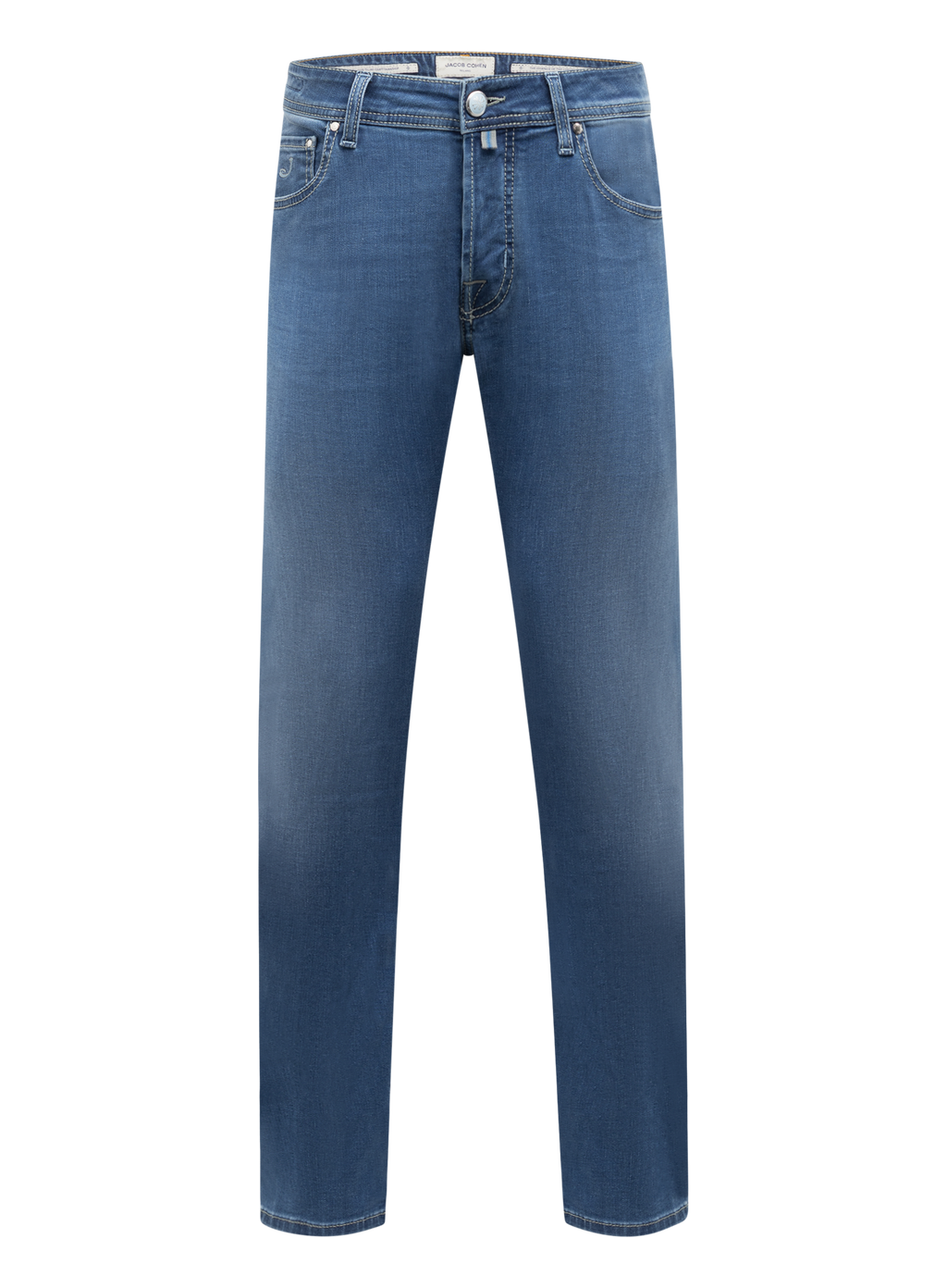Nick jeans van katoen | MID.BLAUW
