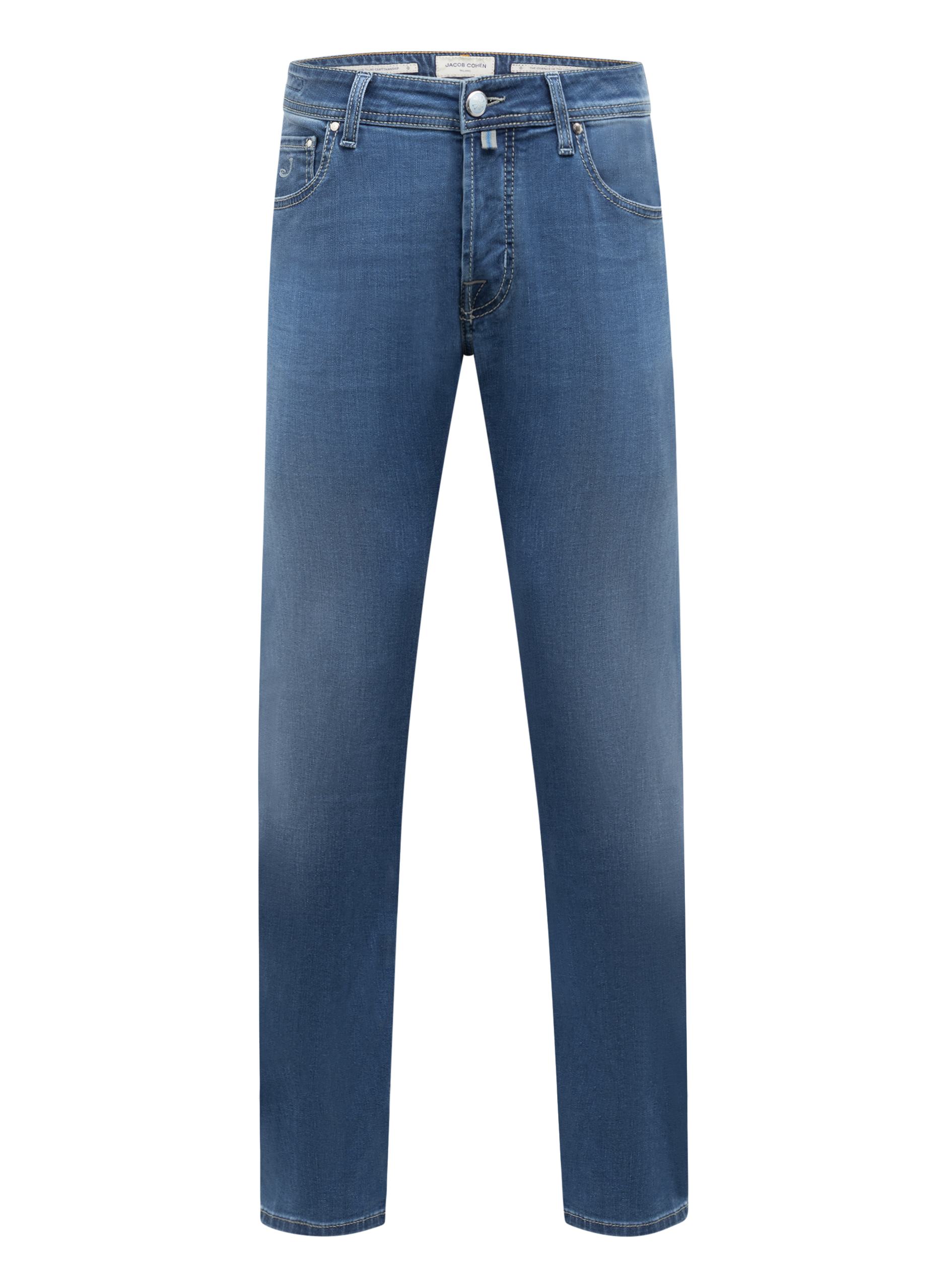 Nick jeans van katoen | MID.BLAUW