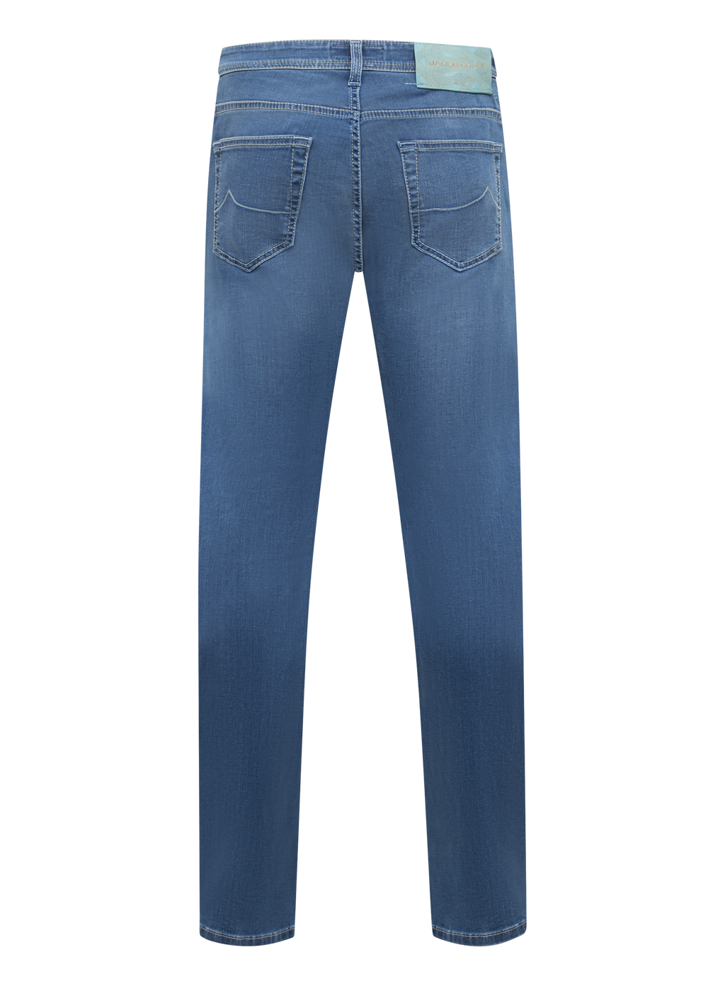 Nick jeans van katoen | MID.BLAUW
