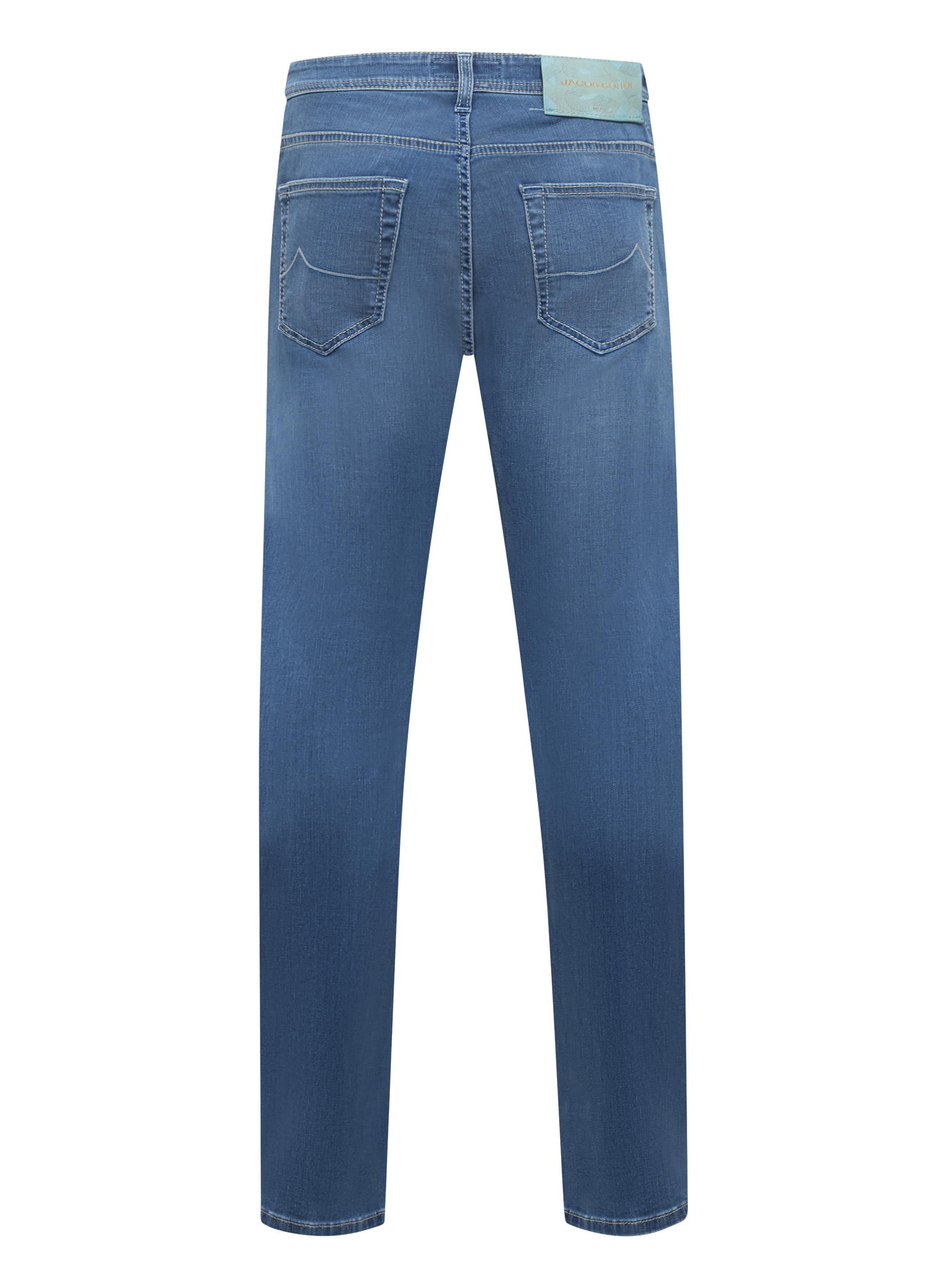 Nick jeans van katoen | MID.BLAUW