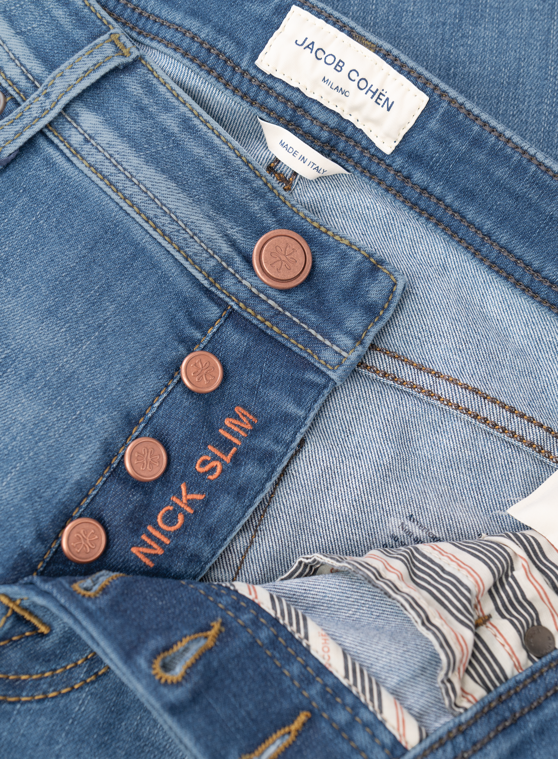 Nick jeans van katoen | FULL_WIDTH | L.Blauw