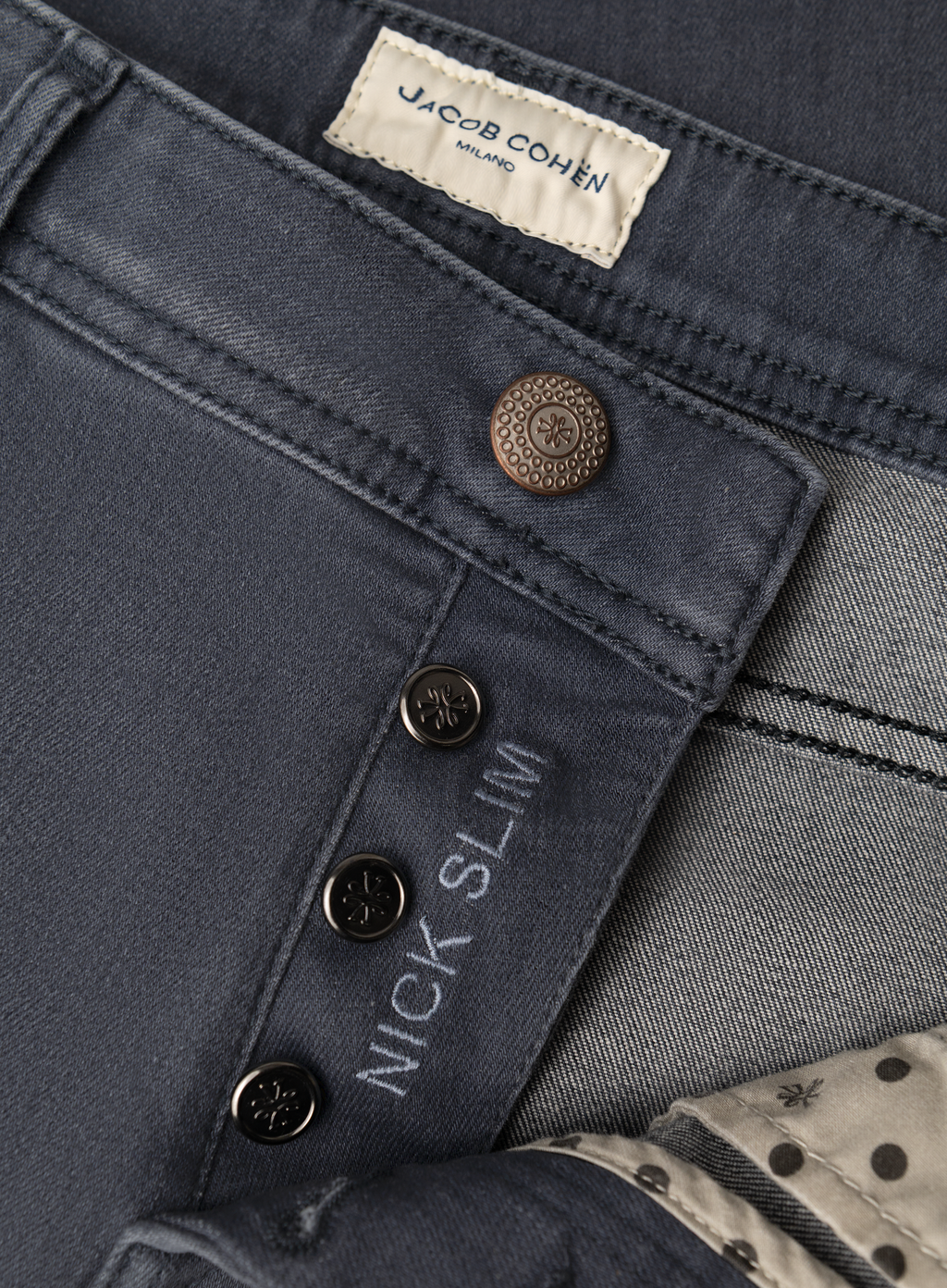 Nick jeans van katoen | FULL_WIDTH | D.Grijs