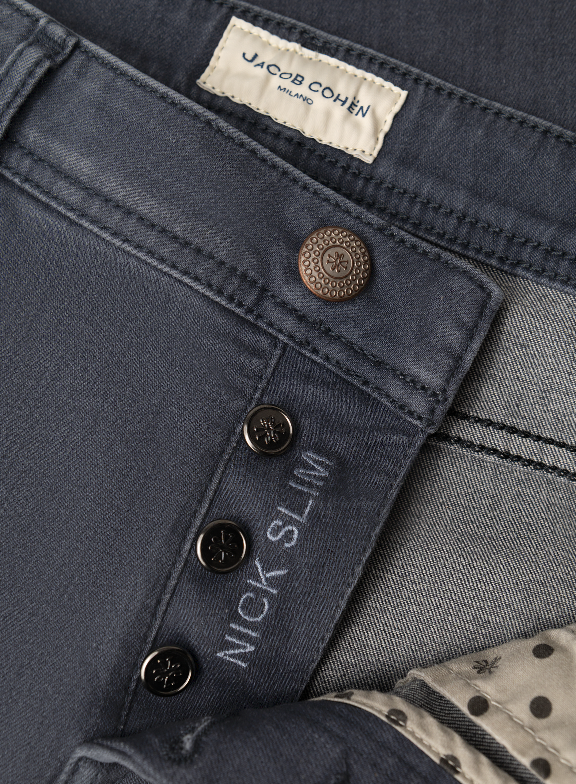 Nick jeans van katoen | FULL_WIDTH | D.Grijs