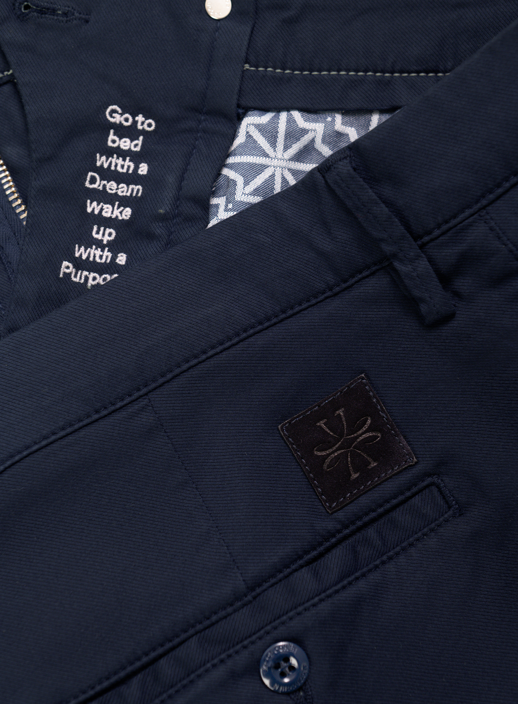 Bobby chino van katoen | FULL_WIDTH | BLUE NAVY