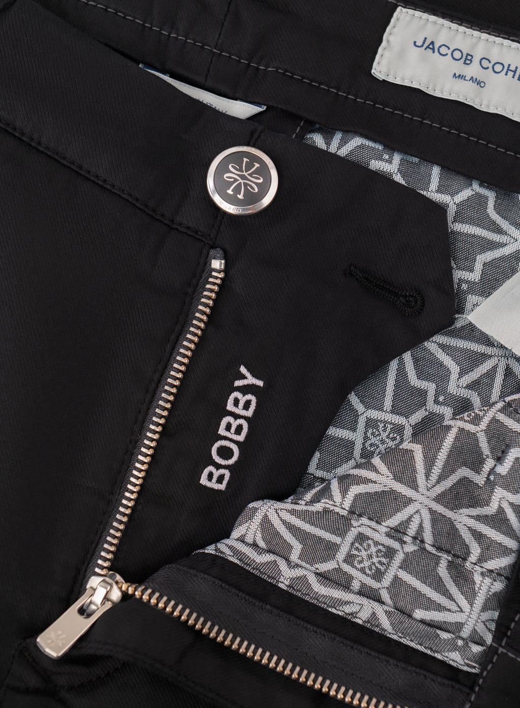 Bobby chino van katoen | FULL_WIDTH | Zwart