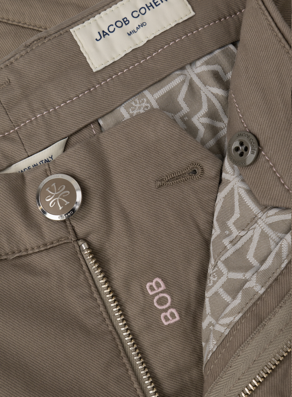 Bob bermuda van katoen | FULL_WIDTH | TAUPE