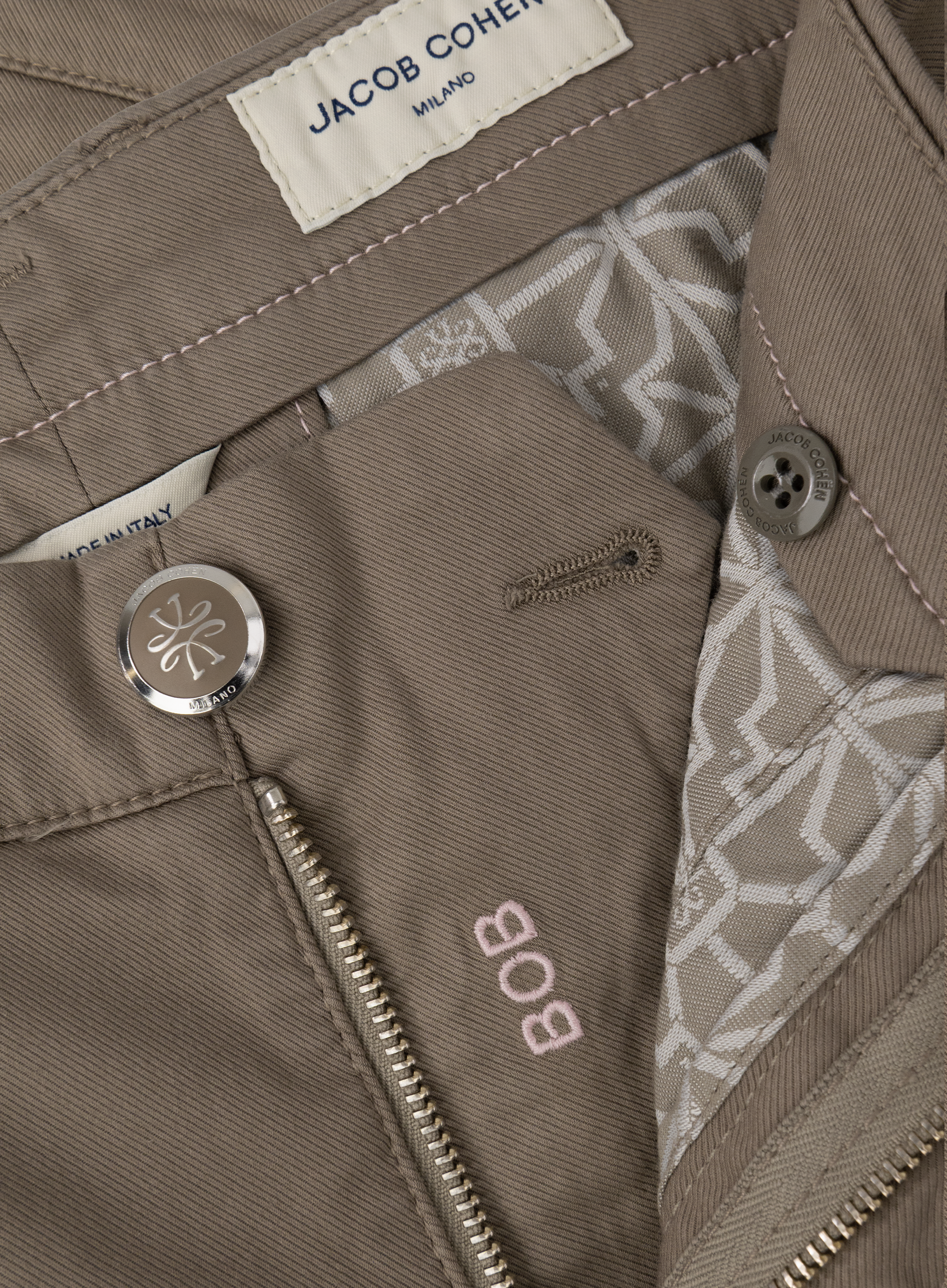 Bob bermuda van katoen | FULL_WIDTH | TAUPE