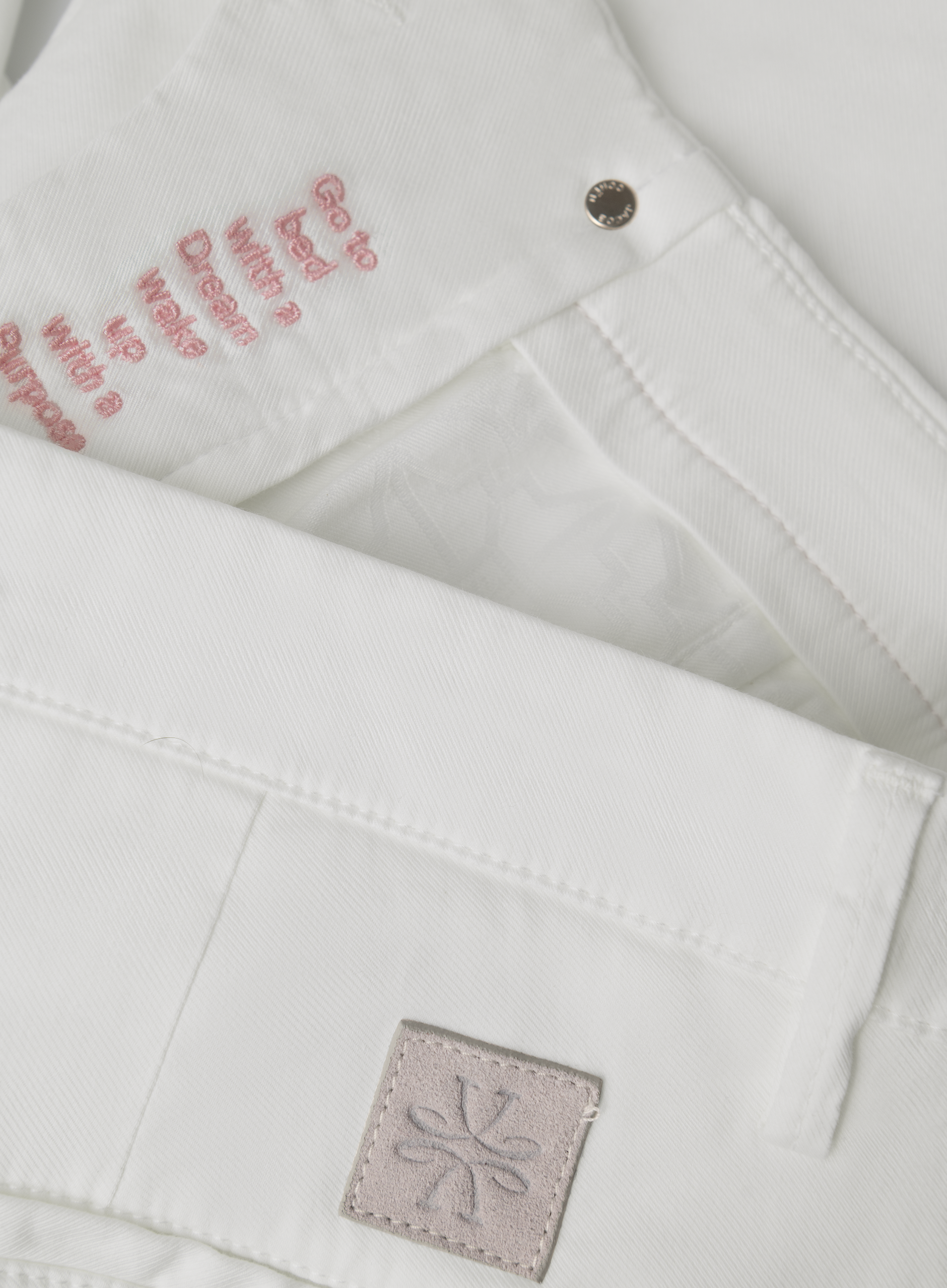 Katoenen Bob bermuda | FULL_WIDTH | Wit