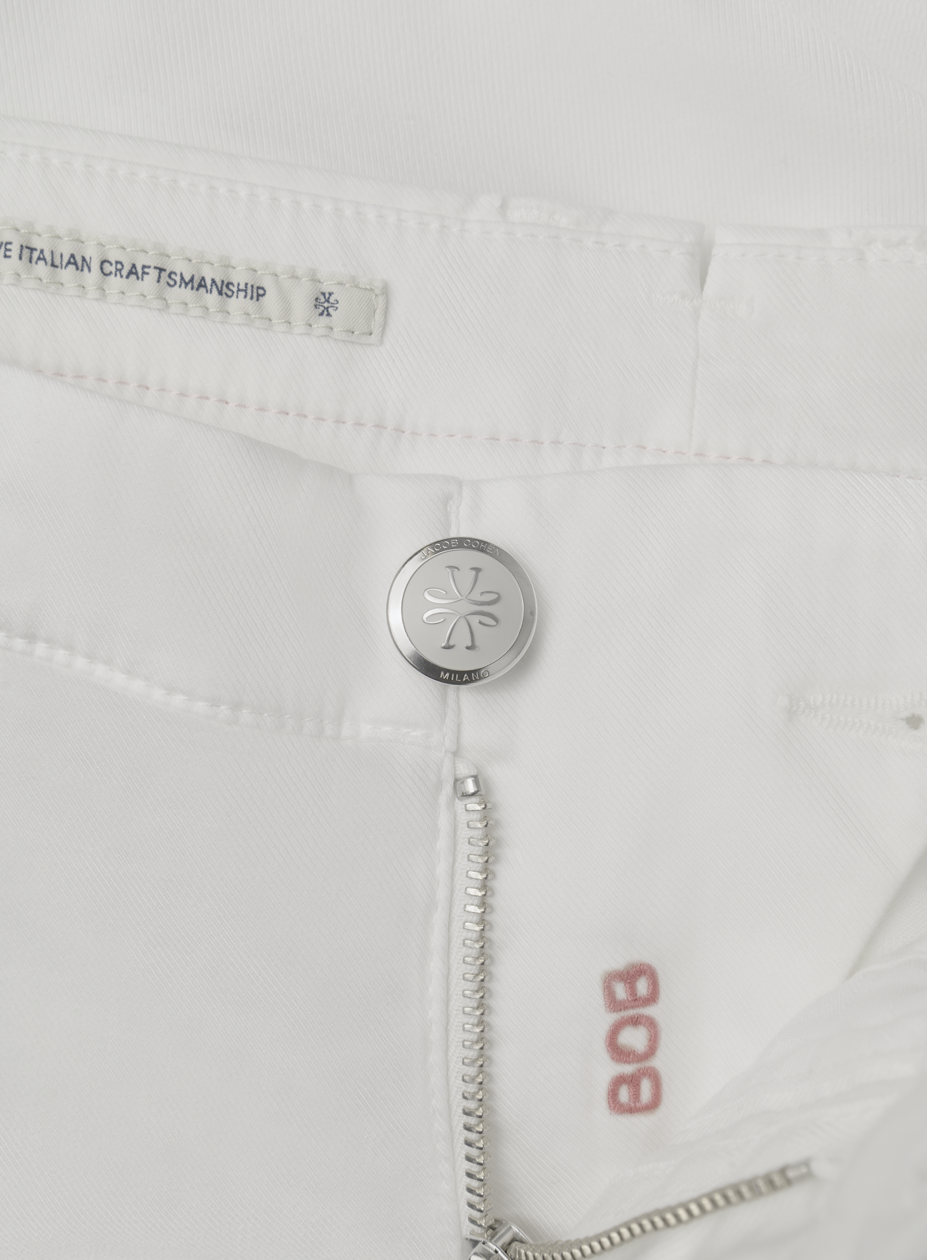 Katoenen Bob bermuda | FULL_WIDTH | Wit