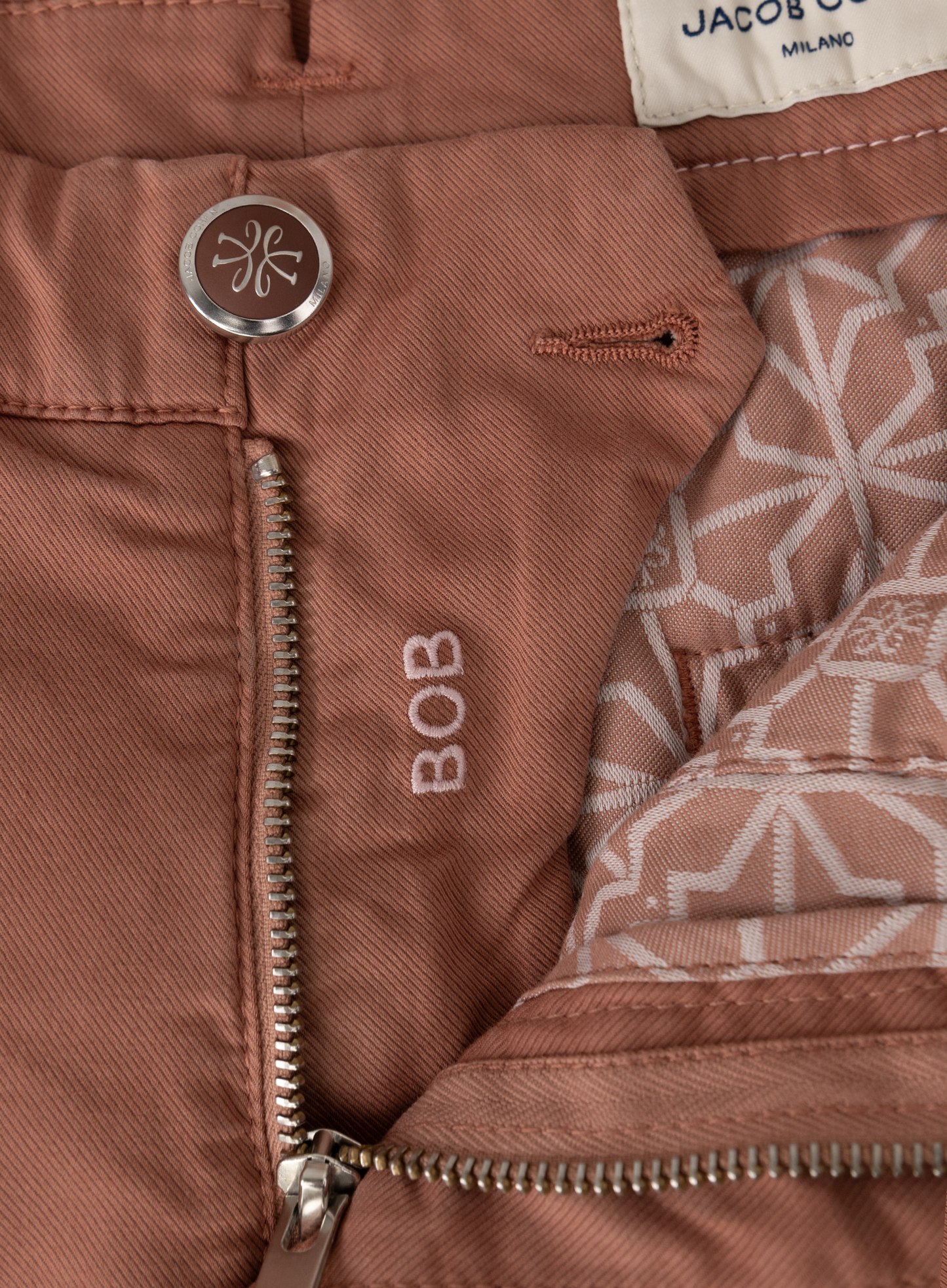 Katoenen Bob bermuda | FULL_WIDTH | Roest