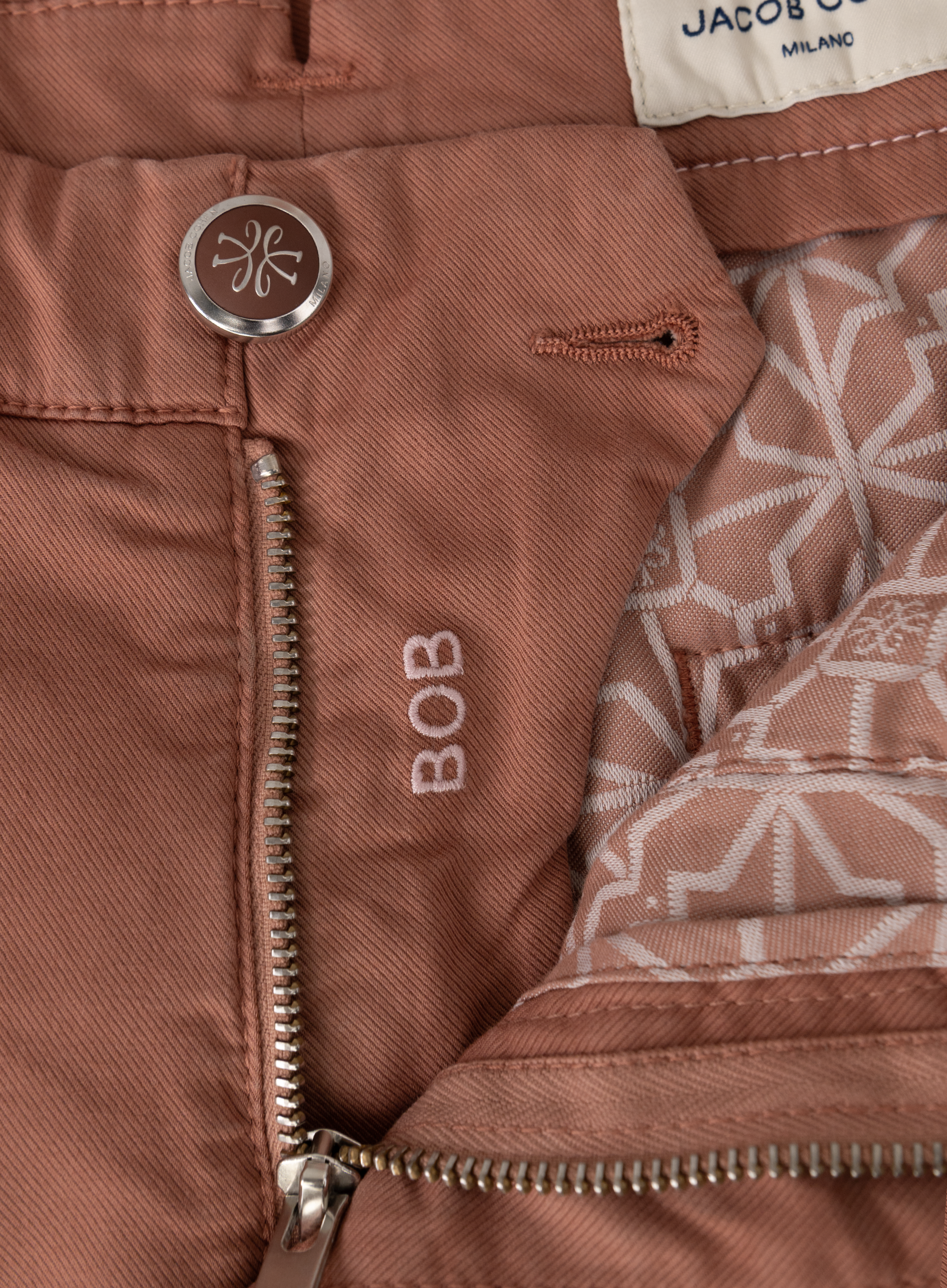 Katoenen Bob bermuda | FULL_WIDTH | Roest