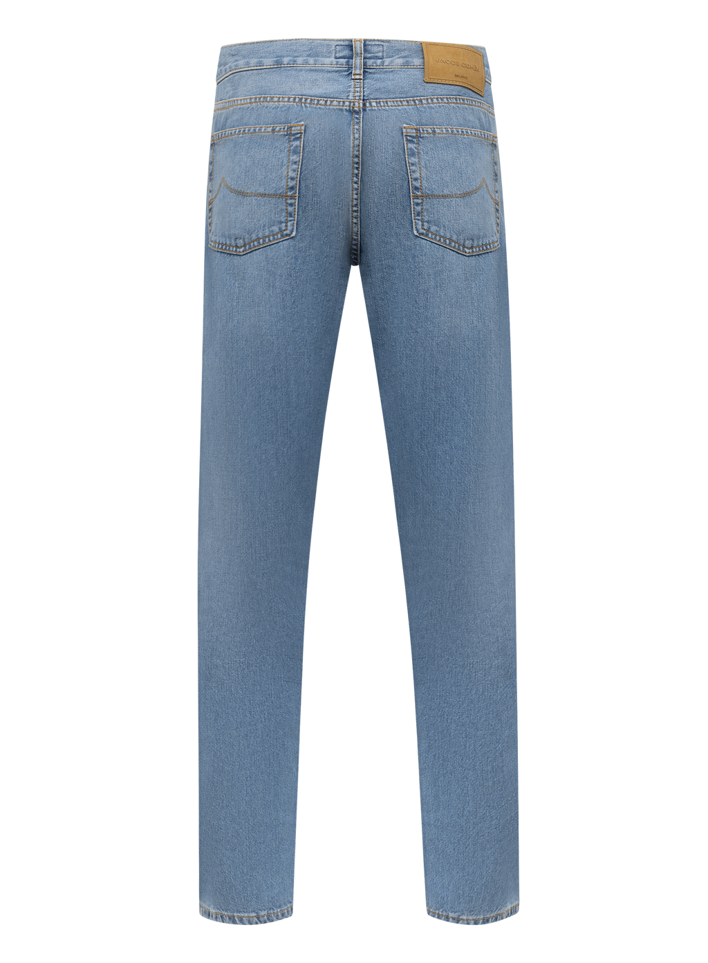 Sean straight leg jeans van katoen | MID.BLAUW