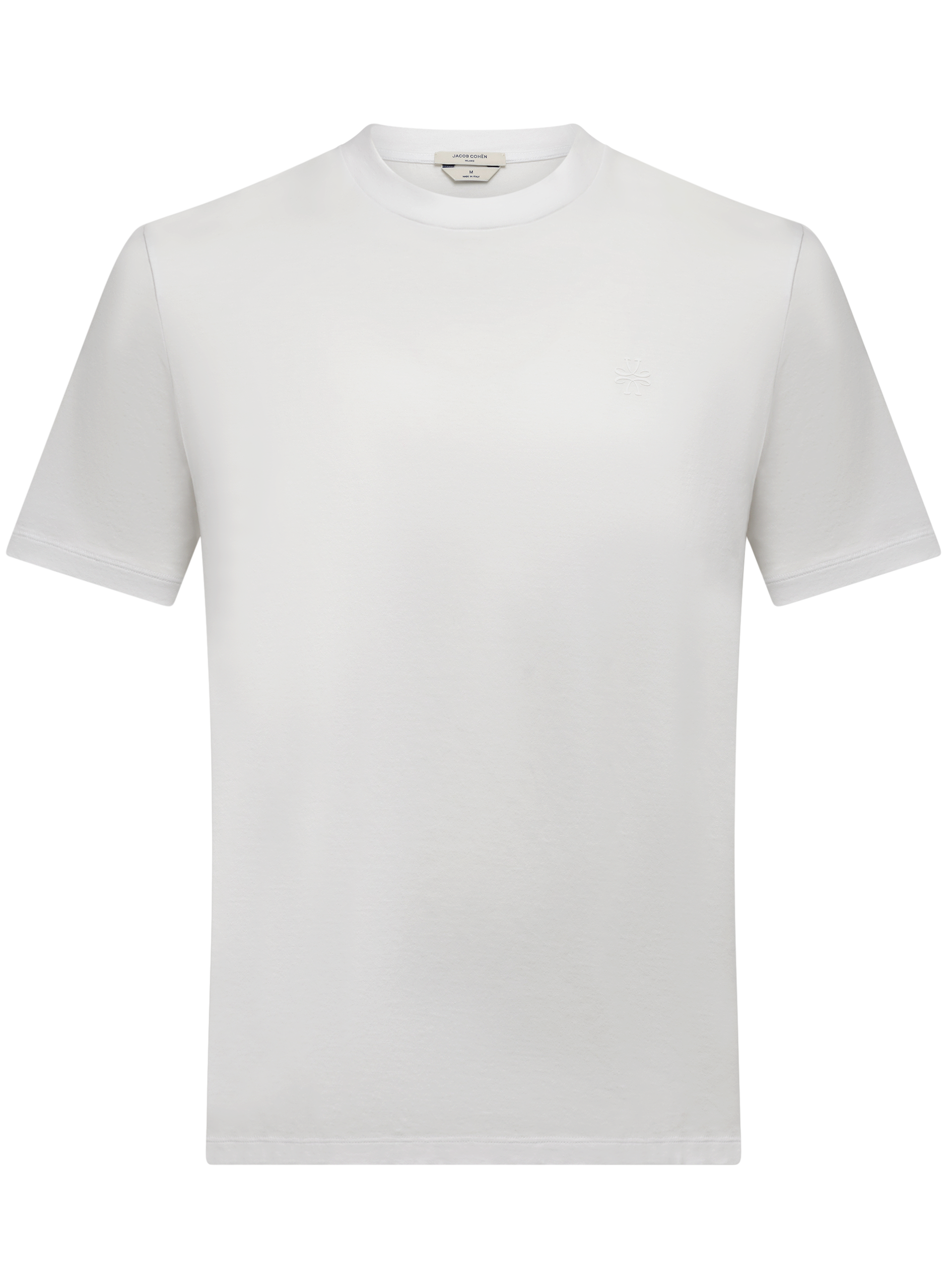 T-shirt van katoen met korte mouwen | Wit