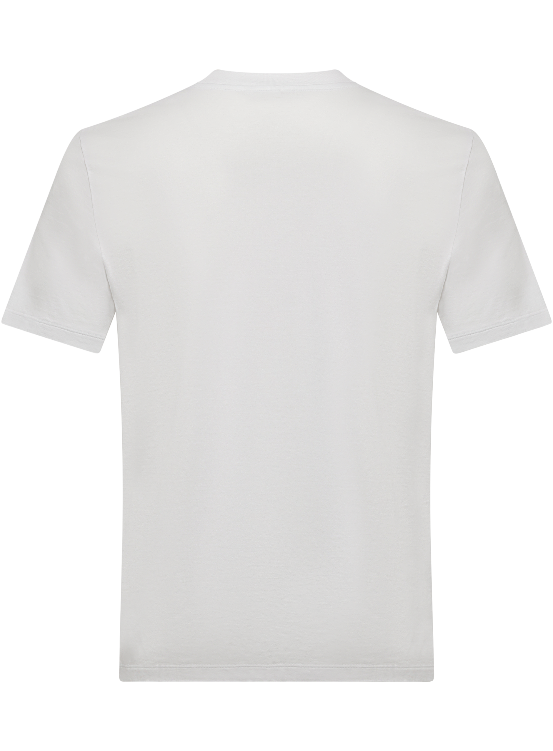 T-shirt van katoen met korte mouwen | Wit
