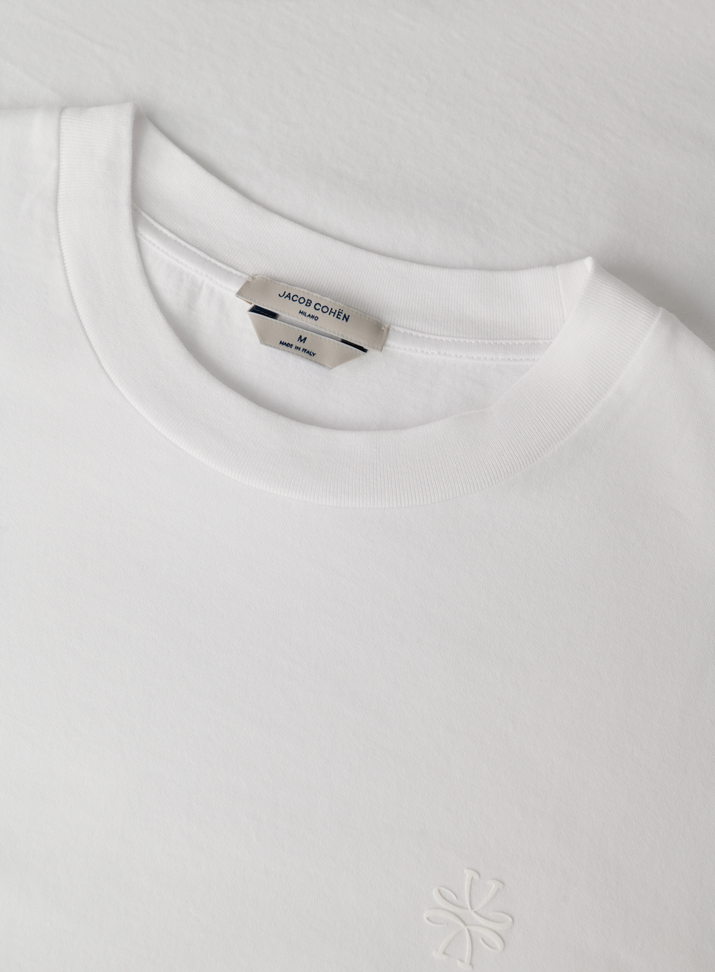 T-shirt van katoen met korte mouwen | FULL_WIDTH | Wit