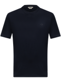 T-shirt van katoen met korte mouwen | BLUE NAVY