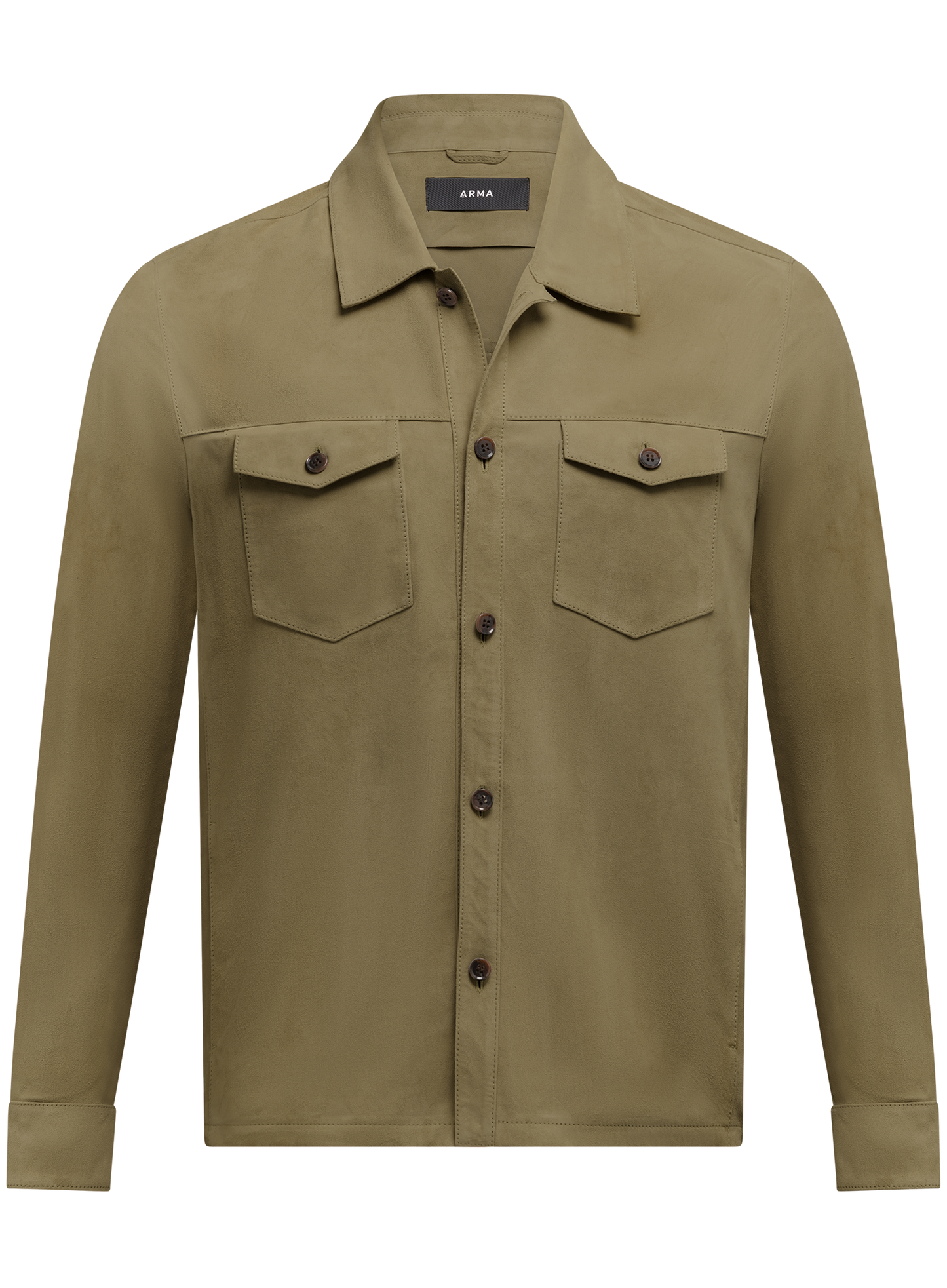Dex overshirt van suėde | Groen