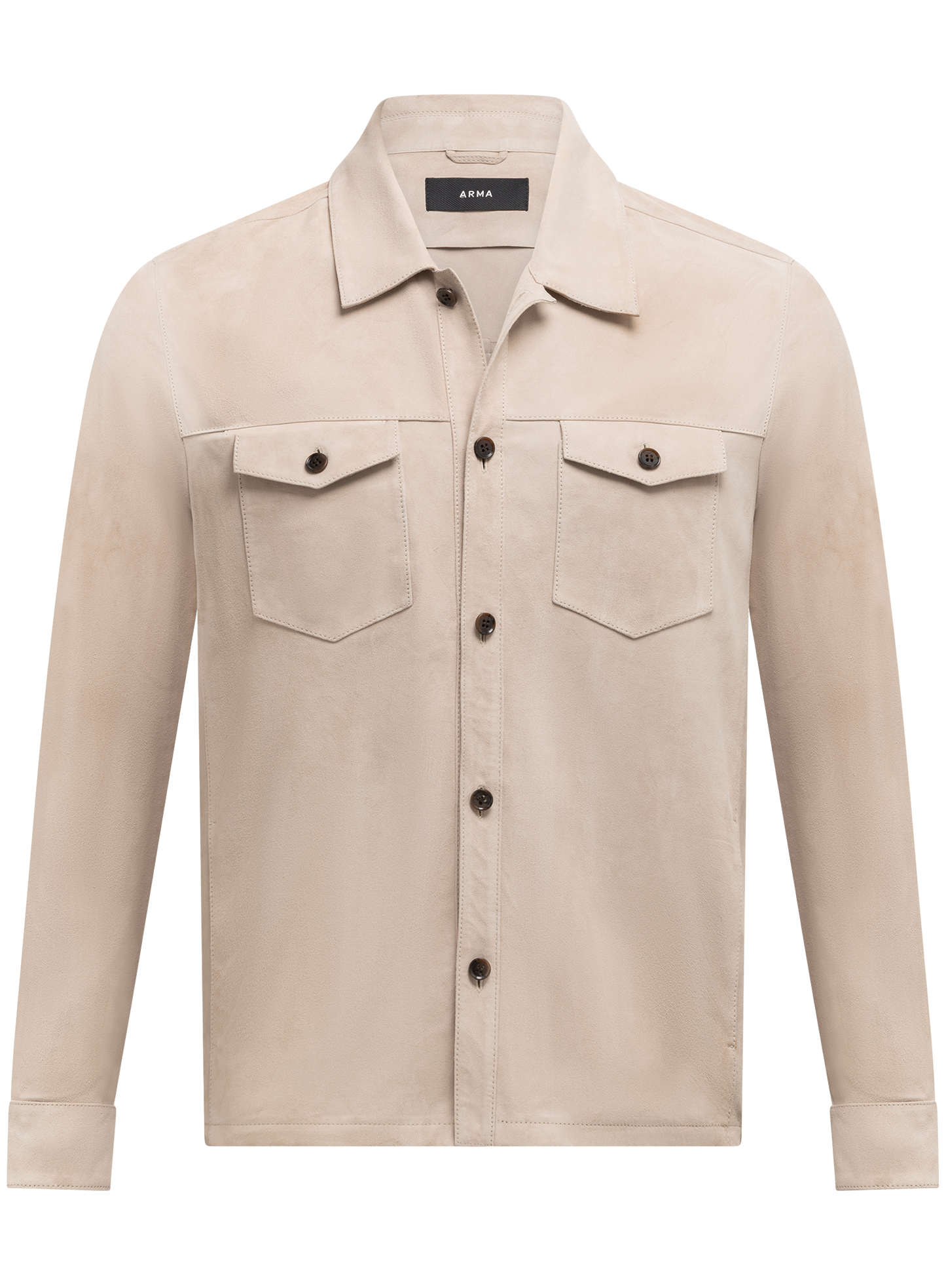 Dex overshirt van suėde | L.BEIGE