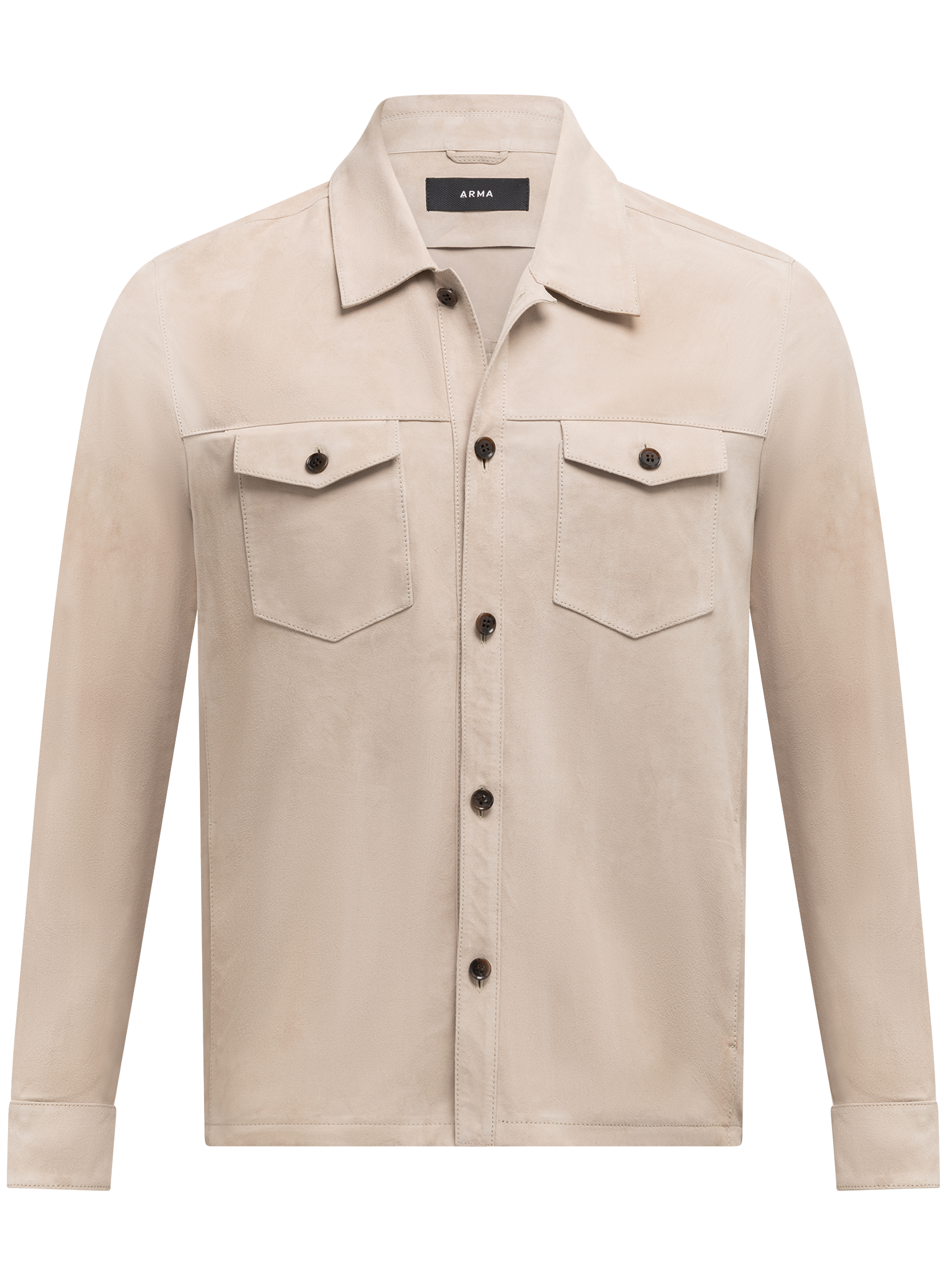 Dex overshirt van suėde | L.BEIGE