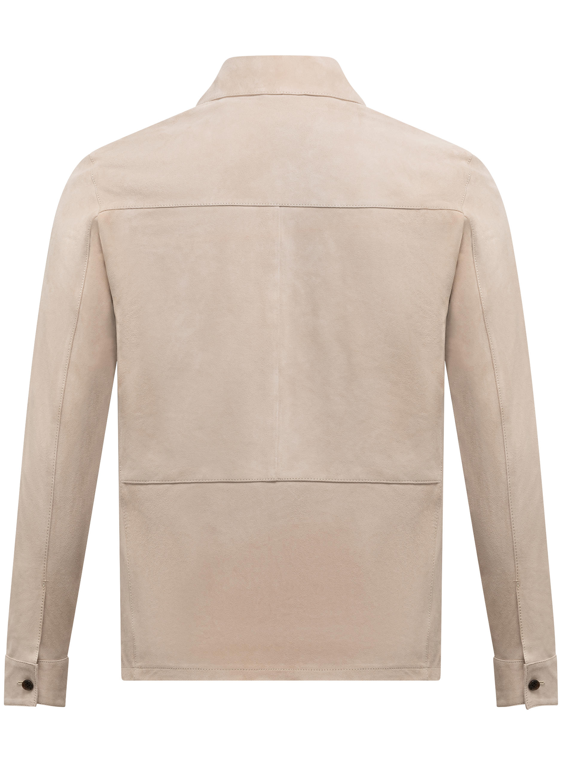 Dex overshirt van suėde | L.BEIGE