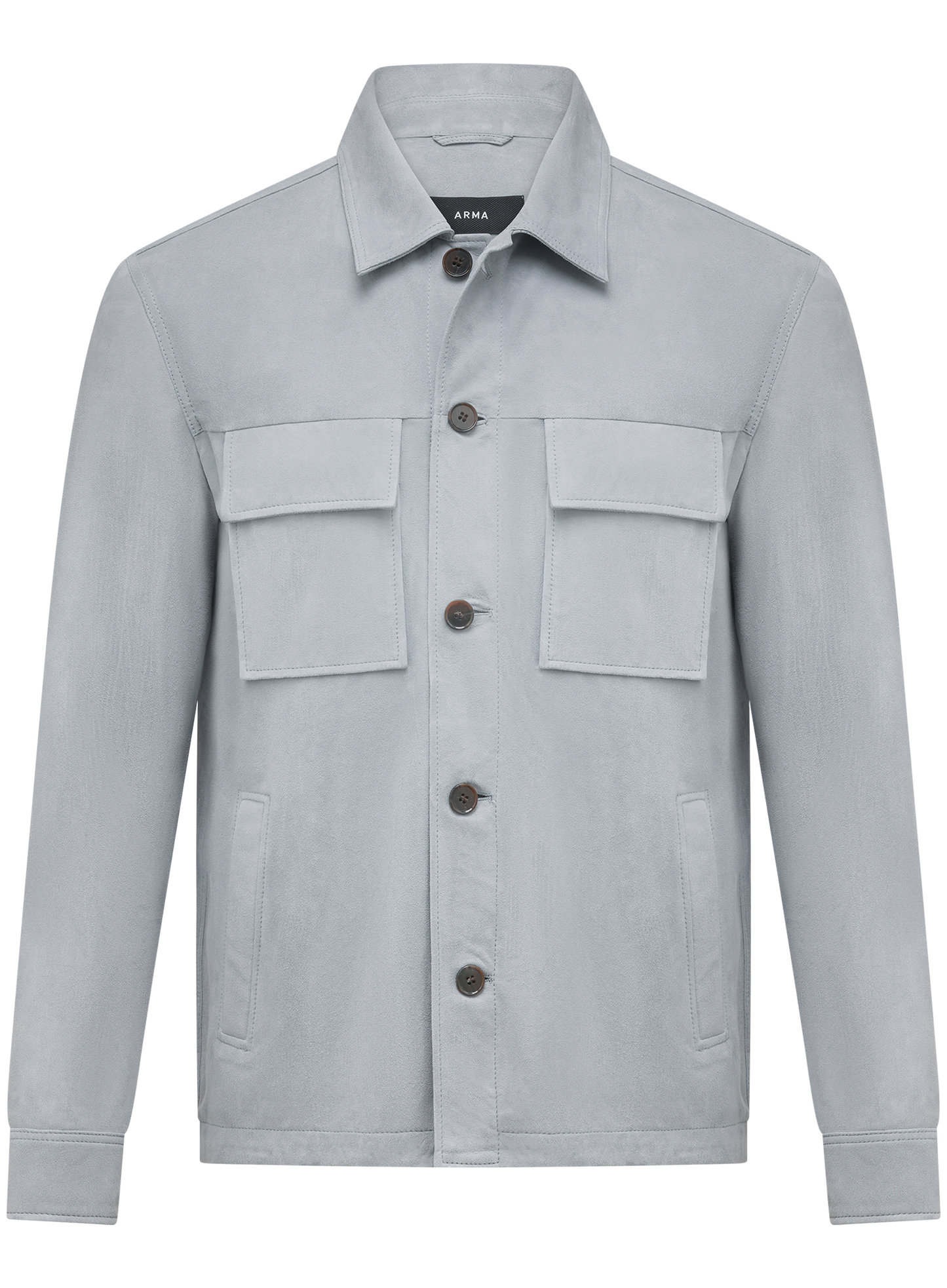 Mex overshirt van suède | L.Blauw