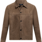 Overshirt van suède | TAUPE