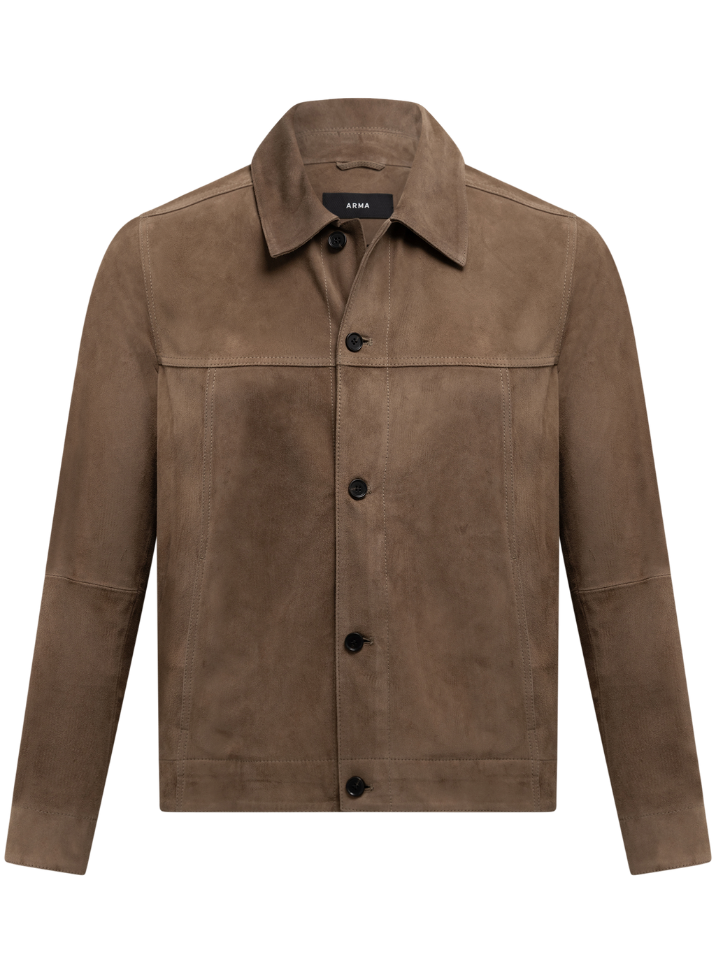 Jaden overshirt van suède | TAUPE