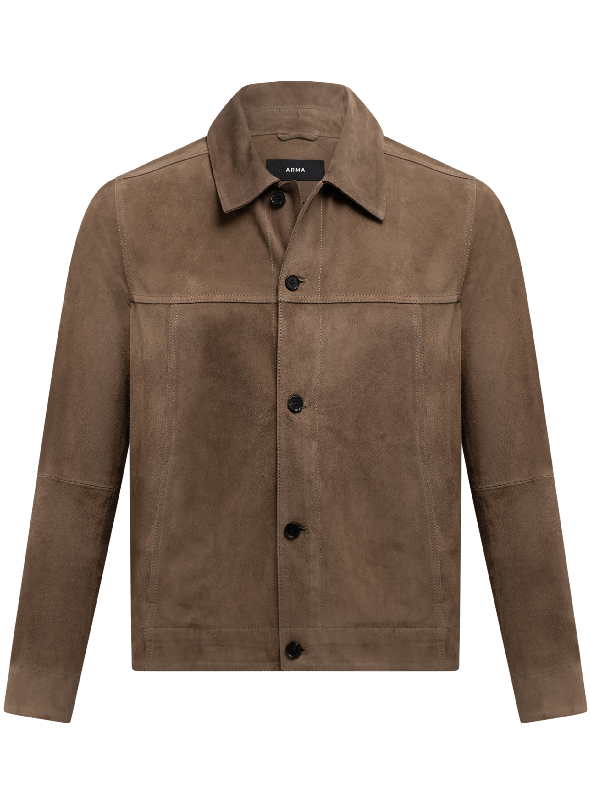 Jaden overshirt van suède | TAUPE