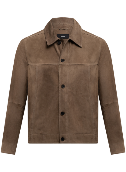 Suède overshirt | TAUPE