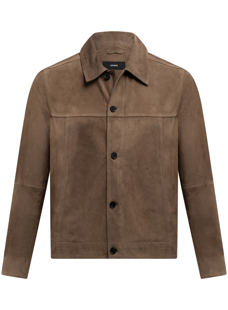 Jaden overshirt van suède