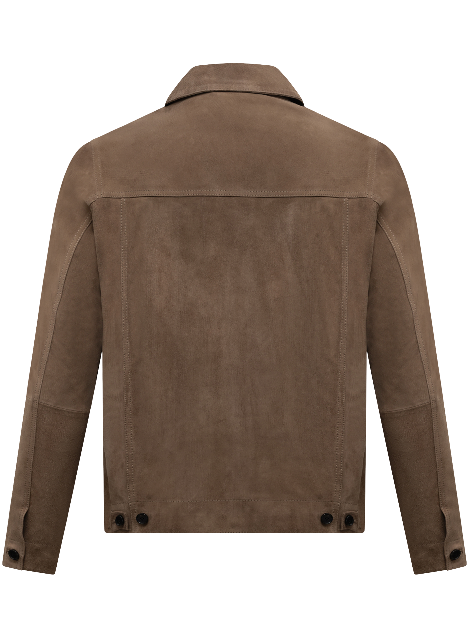 Jaden overshirt van suède | TAUPE