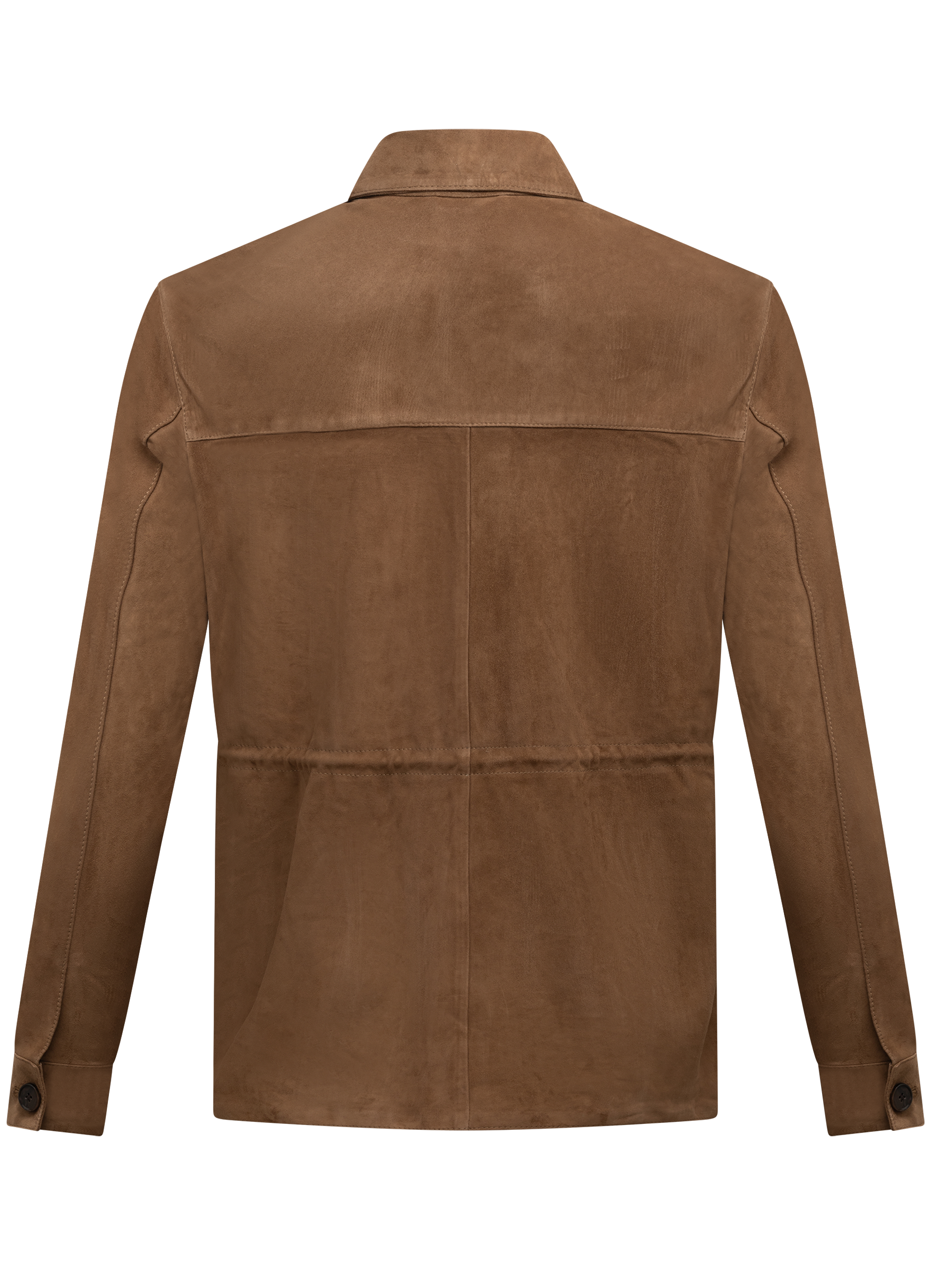 Suède duke overshirt | Bruin