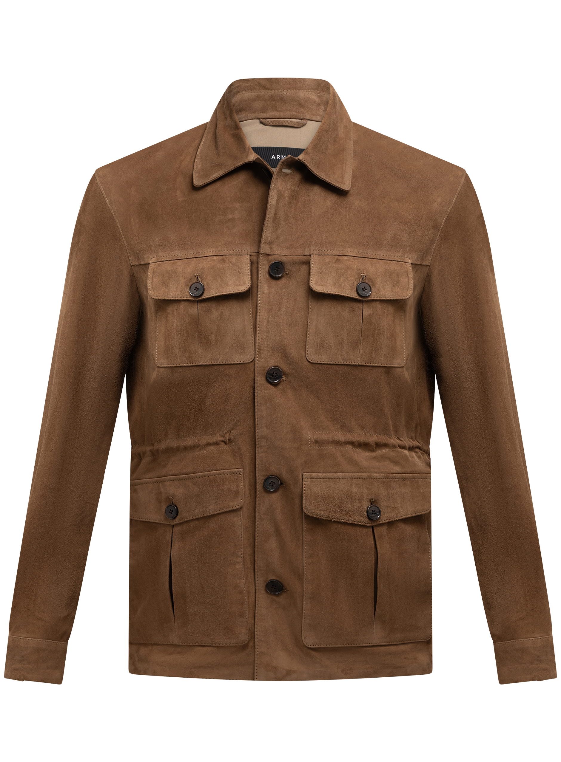 Suède duke overshirt | Bruin