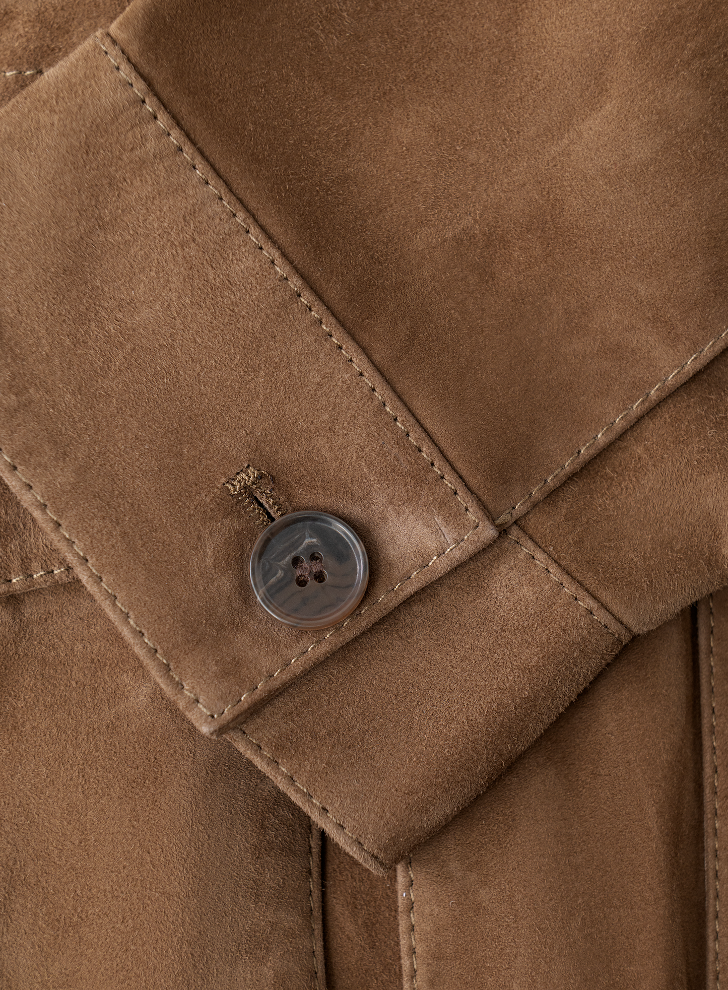 Suède duke overshirt | FULL_WIDTH | Bruin
